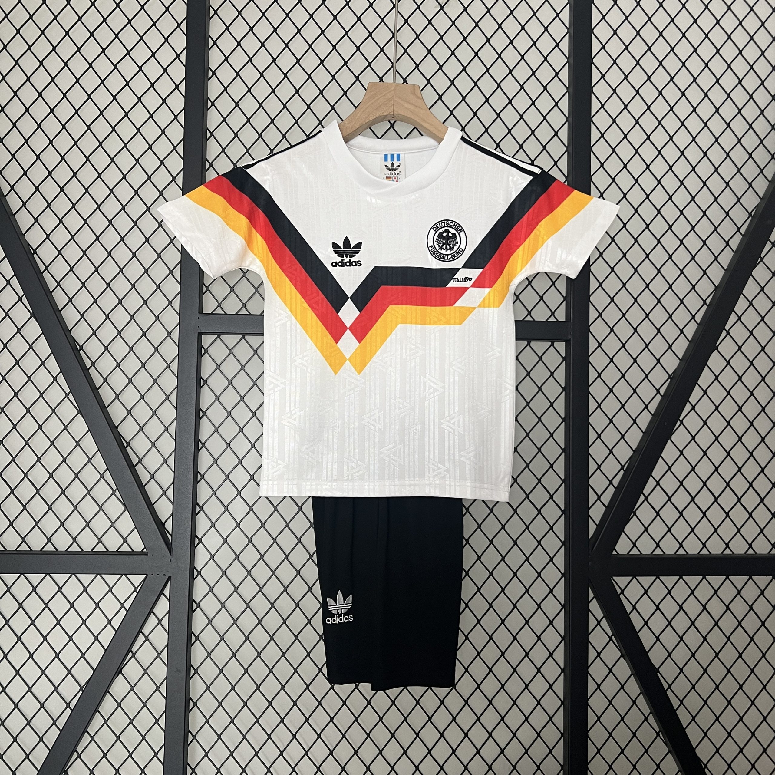 Retro 1990 Germany Home Kids Kit/1990德国主场童装