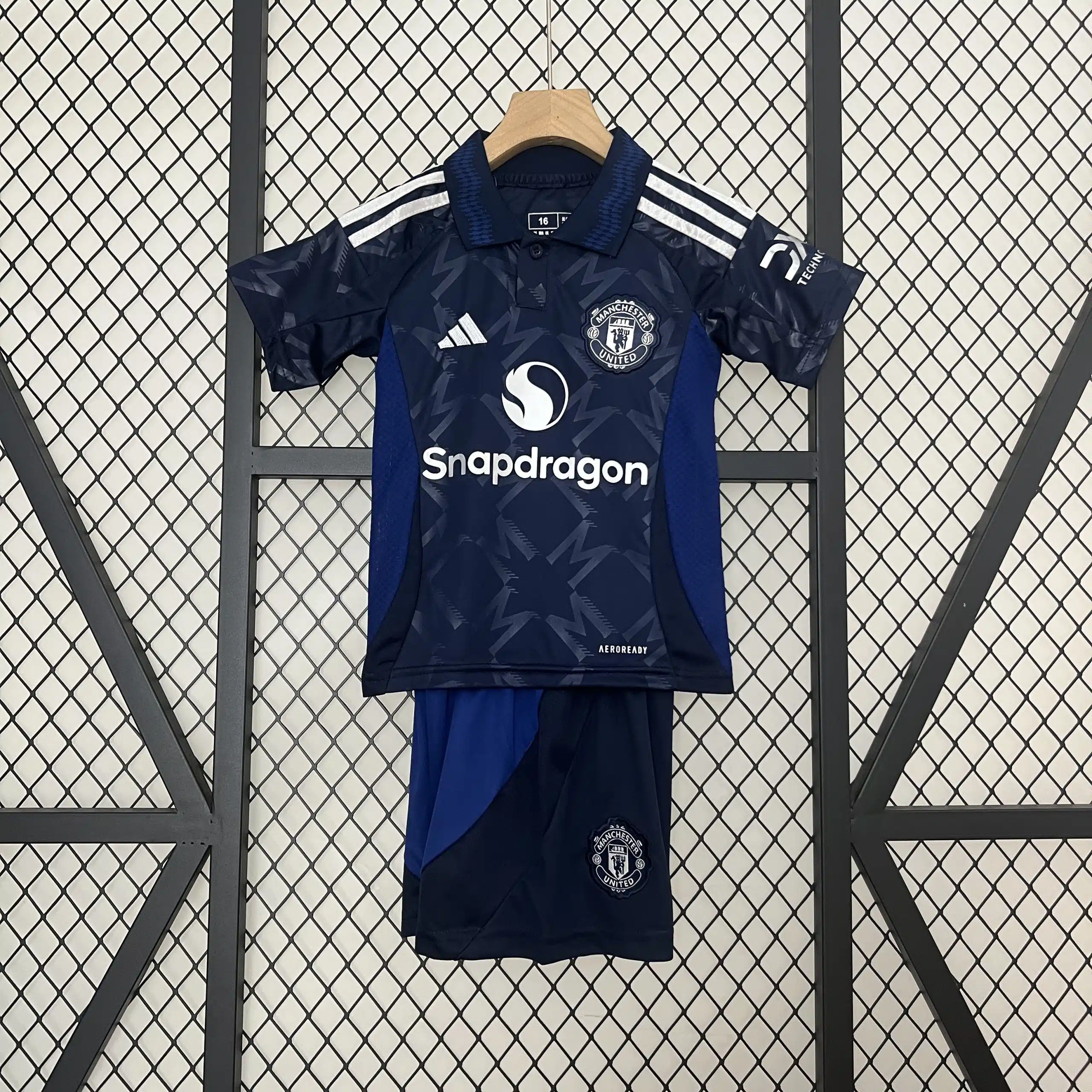 24-25 Manchester United Away Kid Kit/24-25曼联客场童装