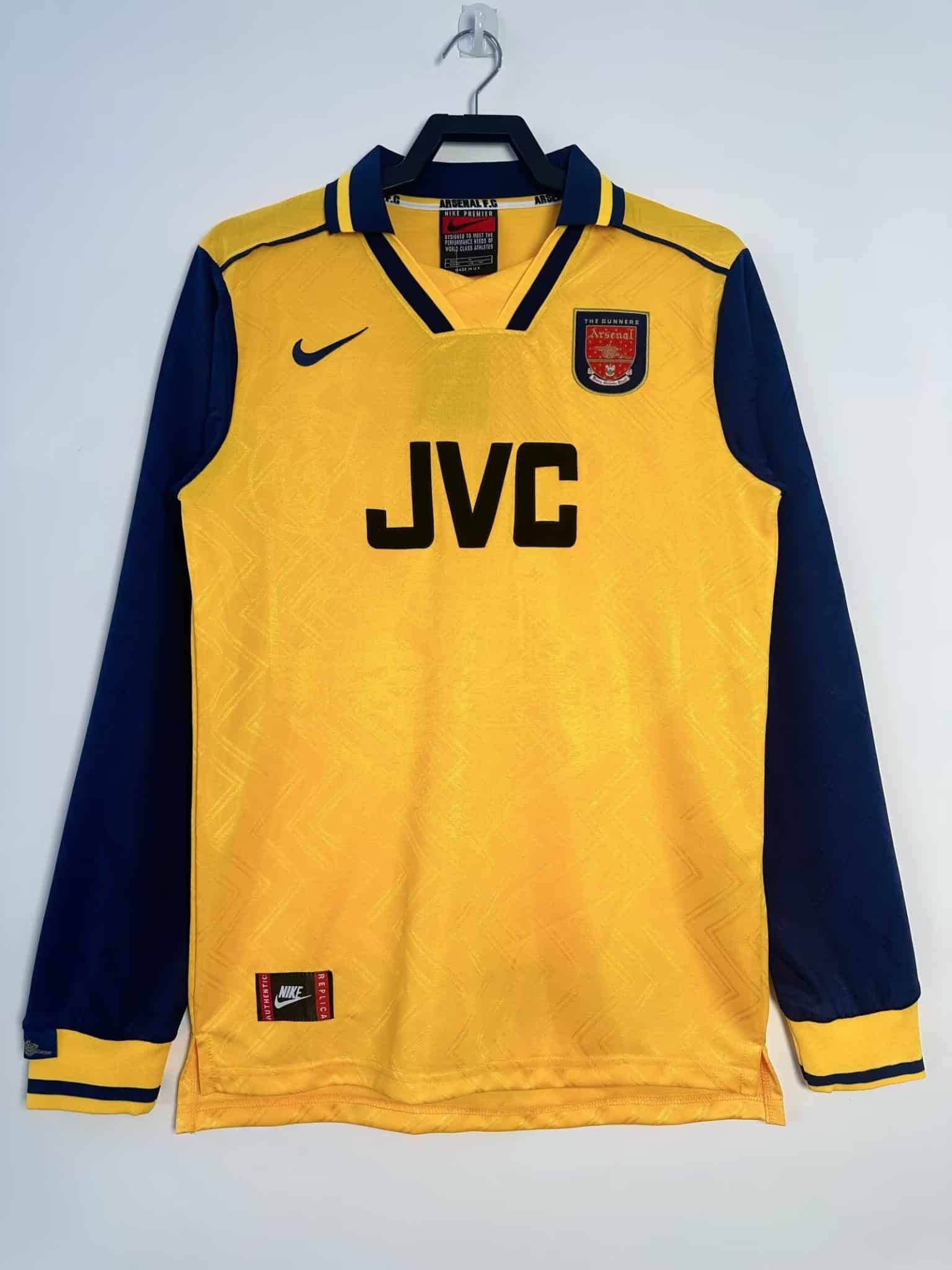 96-97 Arsenal Away Long Sleeve Retro Jersey