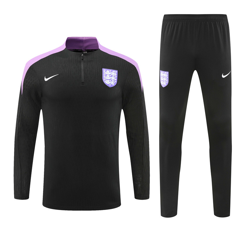 2024 England Black Training Suit/2024 英格兰黑色训练服