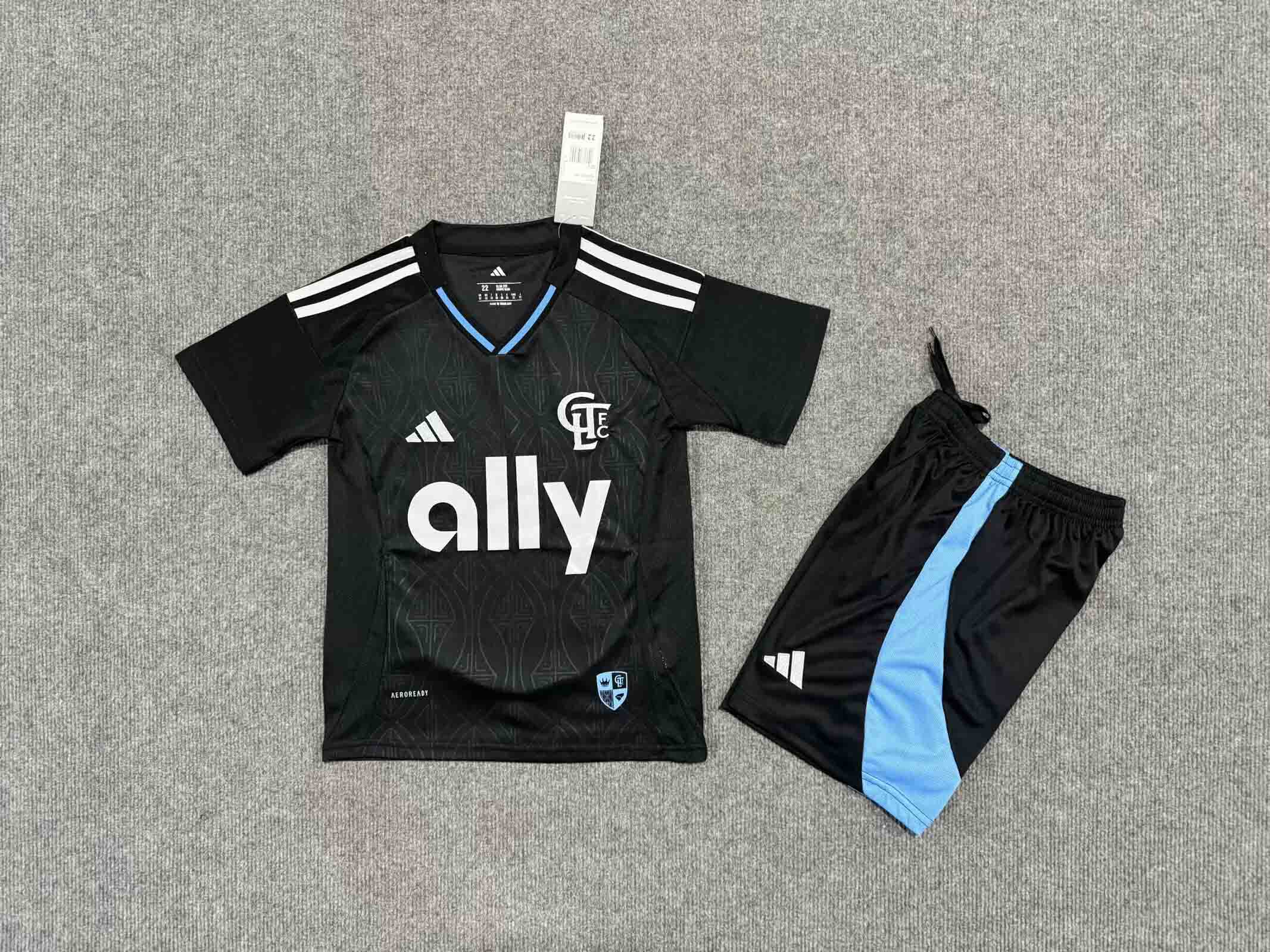 25-26 Charlotte Away Kids Kit/24-25夏洛特客场童装