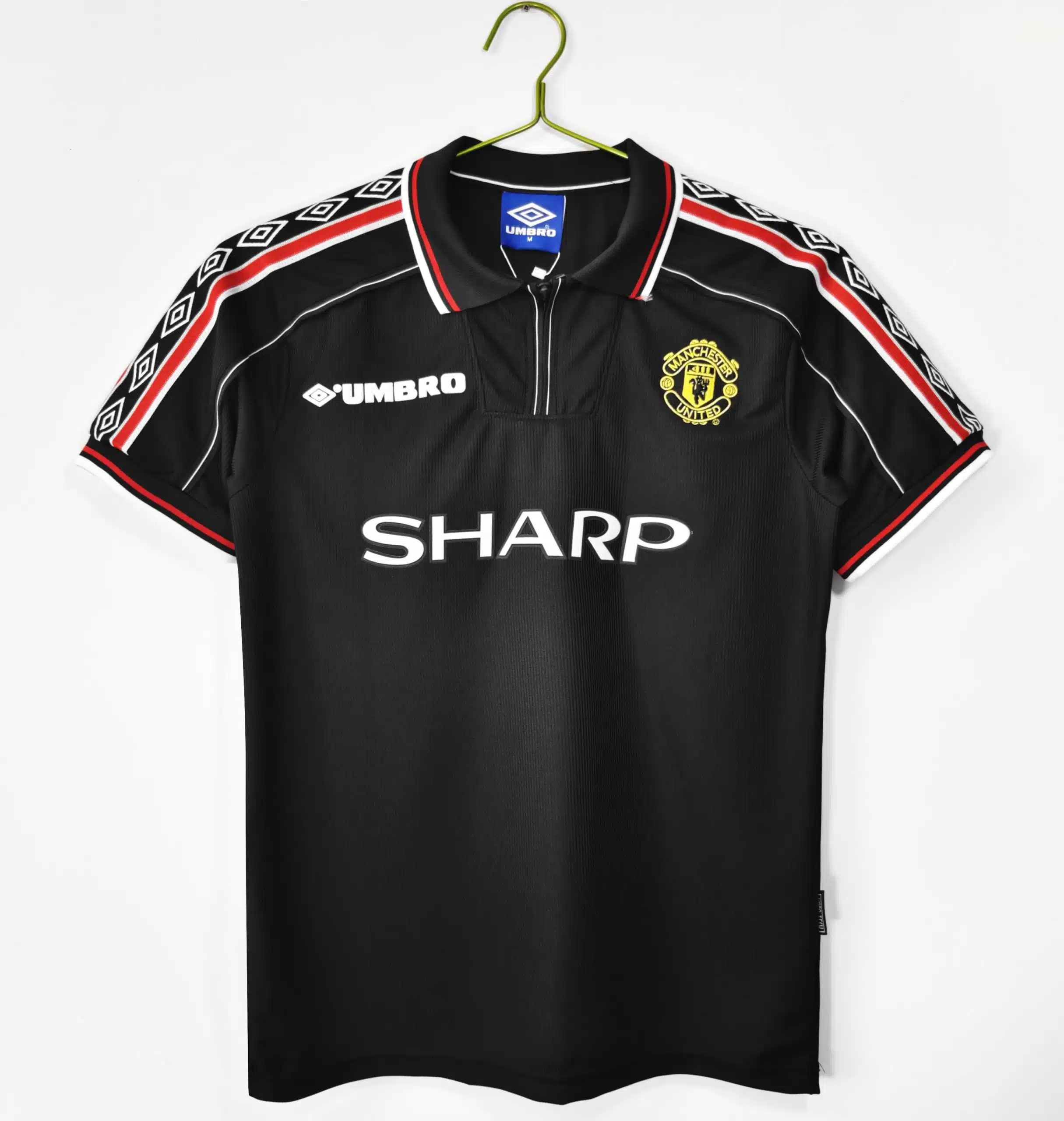 98-99 Manchester United Black Retro Jersey/98-99曼联黑色复古