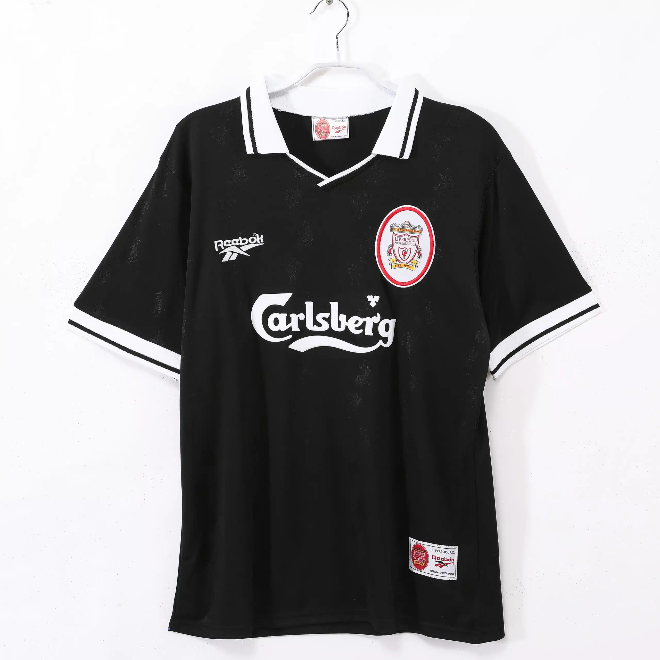 96-97 Liverpool Black Retro Jersey/96-97利物浦黑色复古
