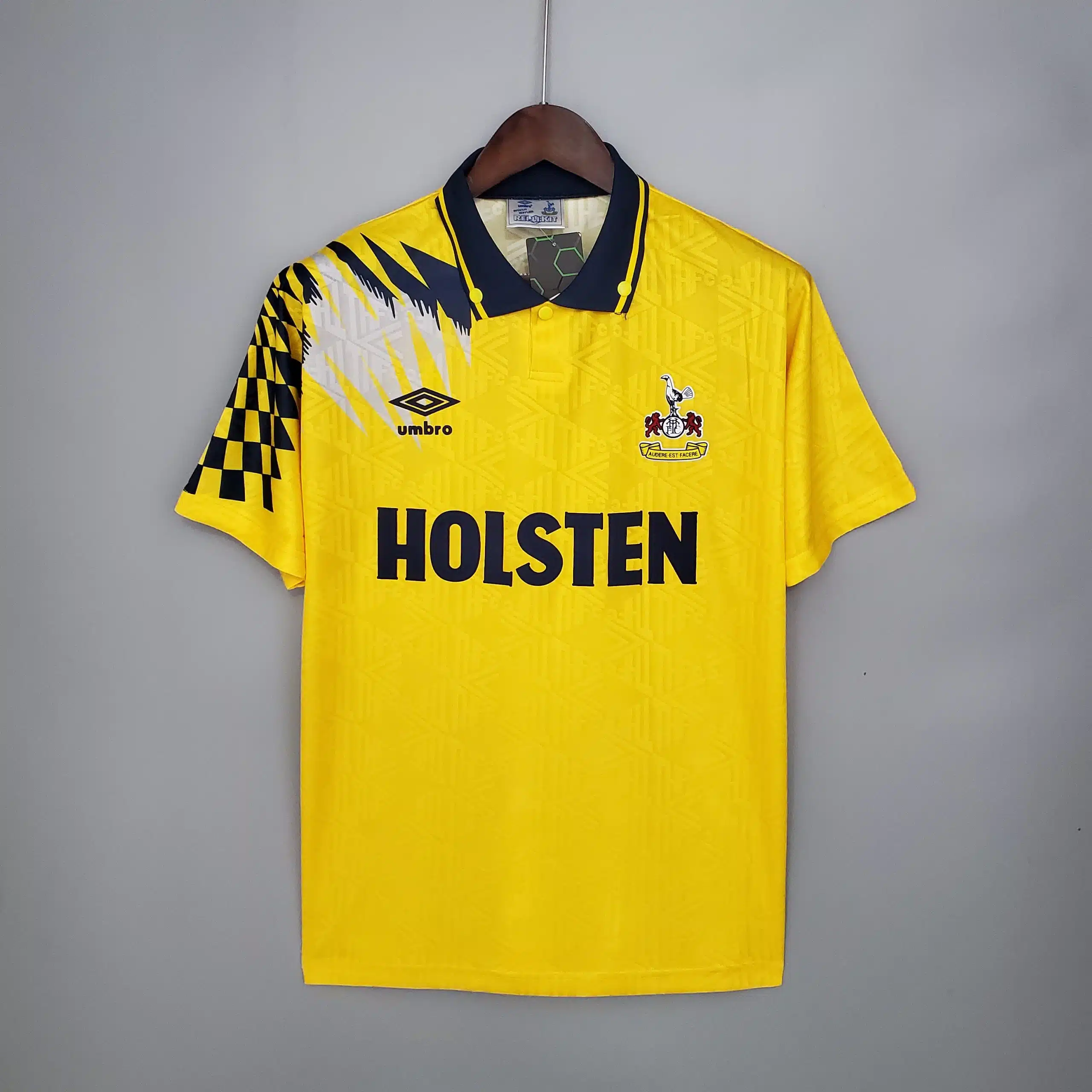 92-94 Tottenham Away Yellow Retro Jersey