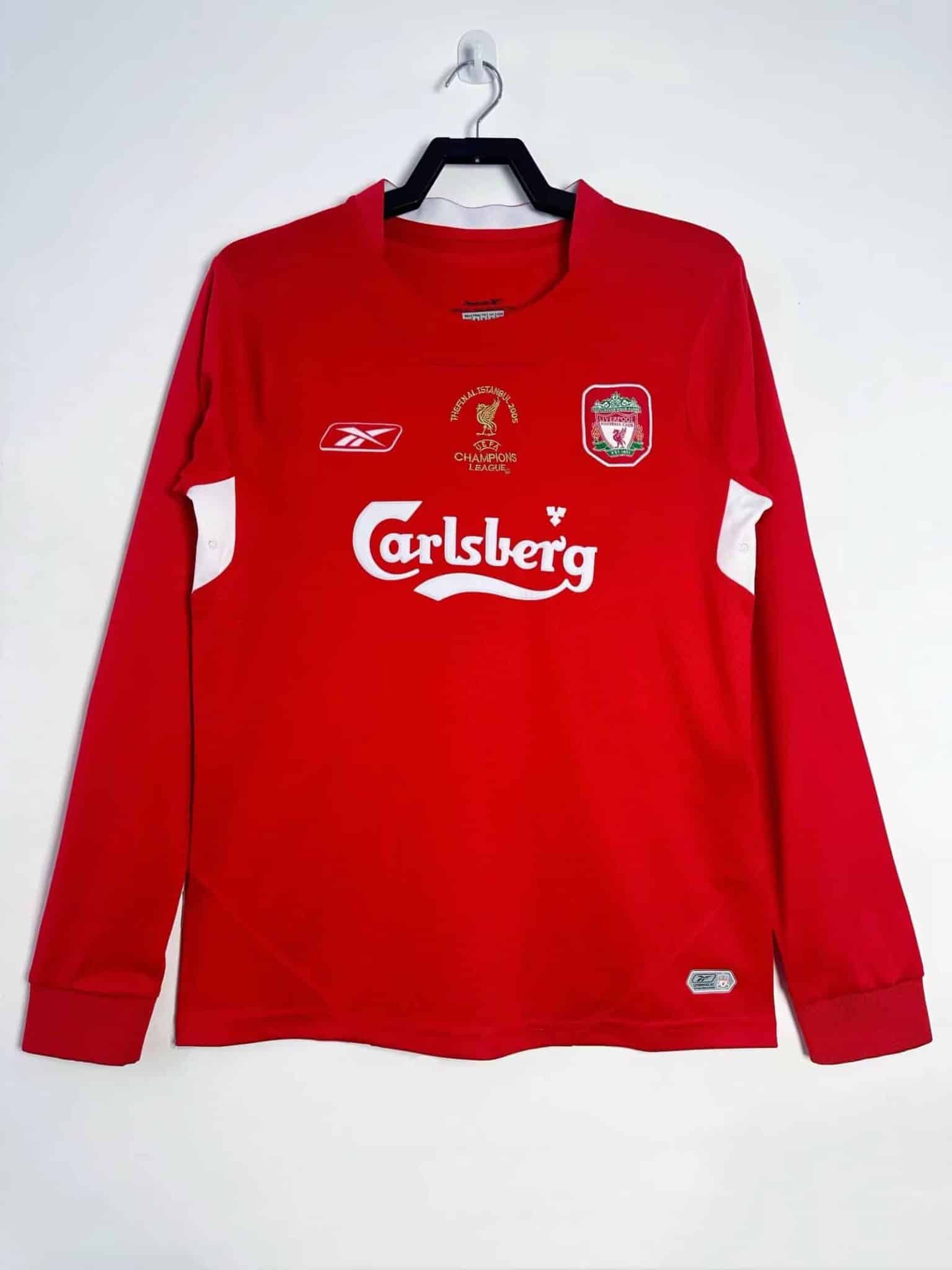 04-05 Liverpool Home Champions League Long Sleeve Retro Jersey