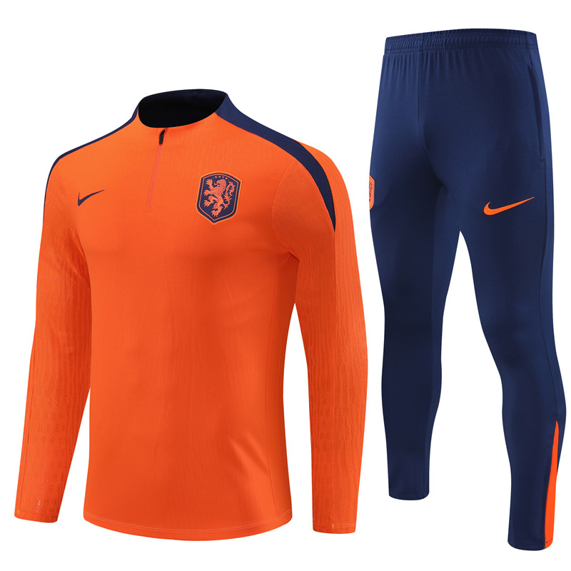 2024 HL Orange Player Version Training Suit/2024荷兰半拉训练服，球员版