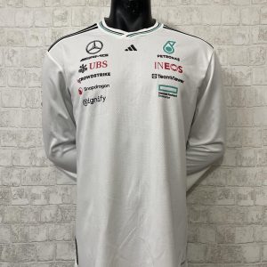 2025 F1 Mercedes White Long Sleeve