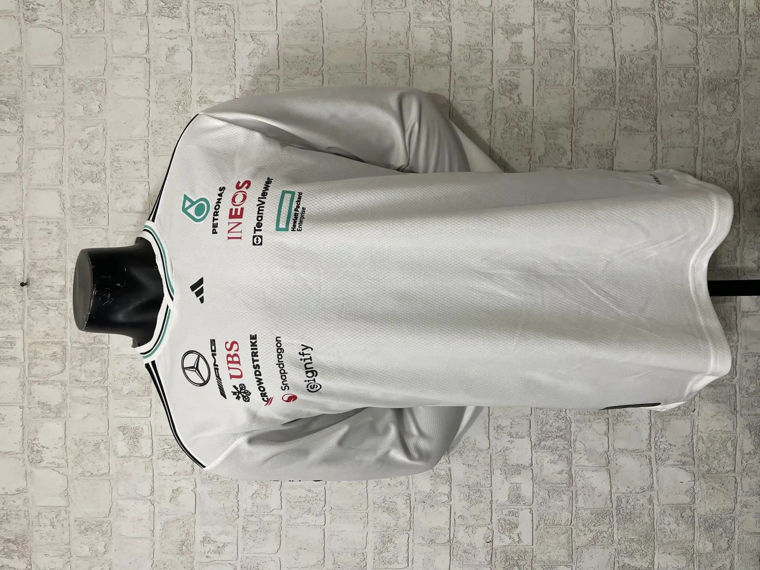 2025 F1 Mercedes White Long Sleeve  /2025 F1梅赛德斯白色长袖