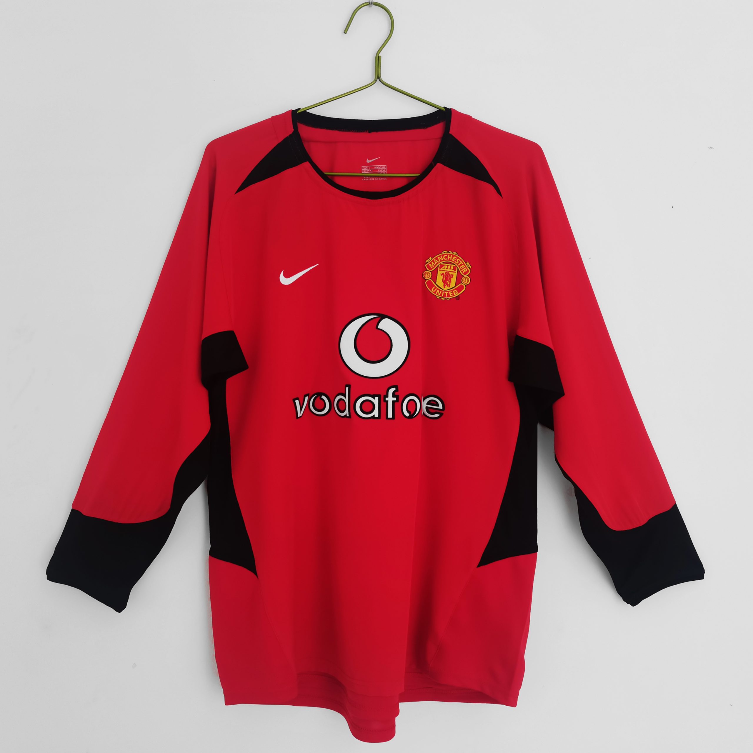 2002-04 Manchester United Home Long Sleeve Retro Jersey