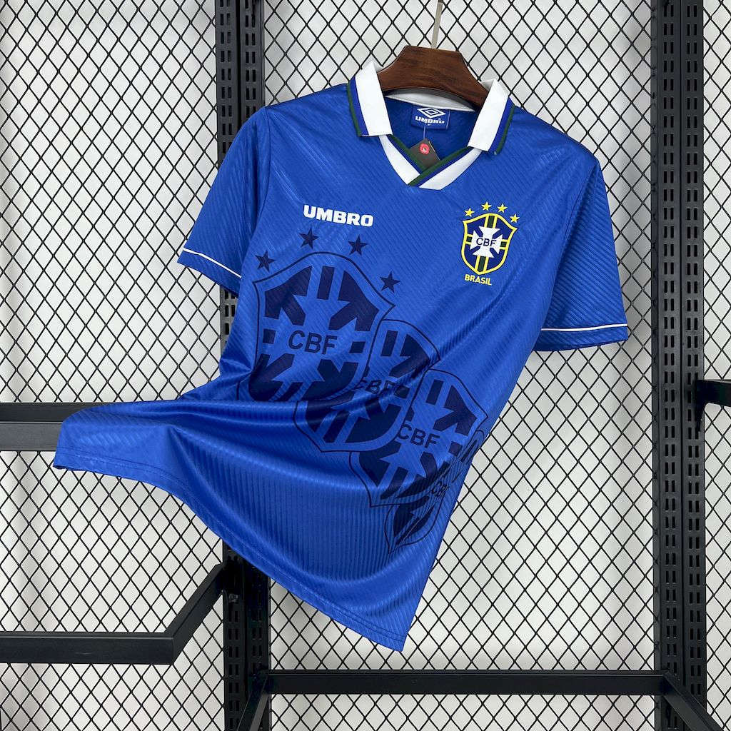 1994 Brazil Away Blue Retro Jersey/1994巴西客场
