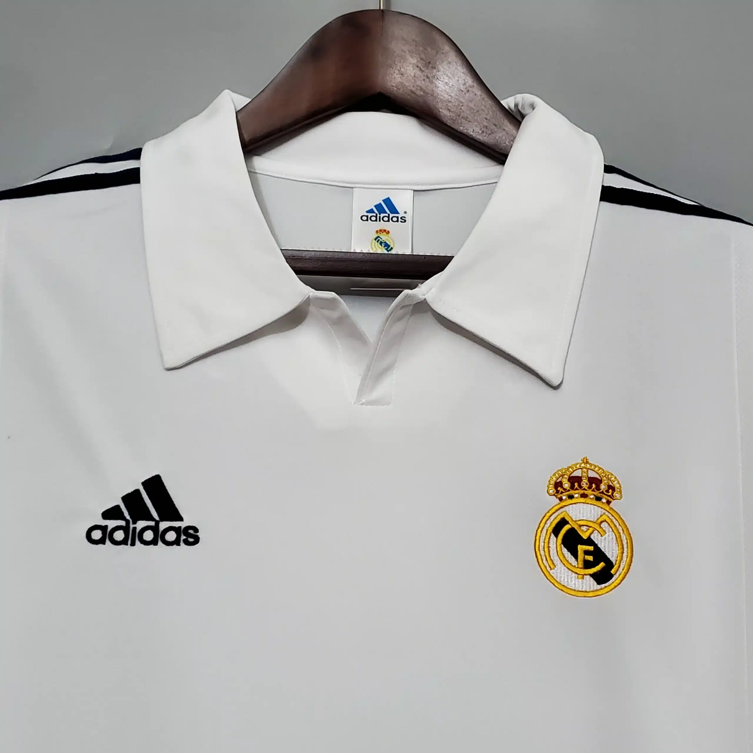 2002 Real Madrid Home Long Sleeve Retro Jersey