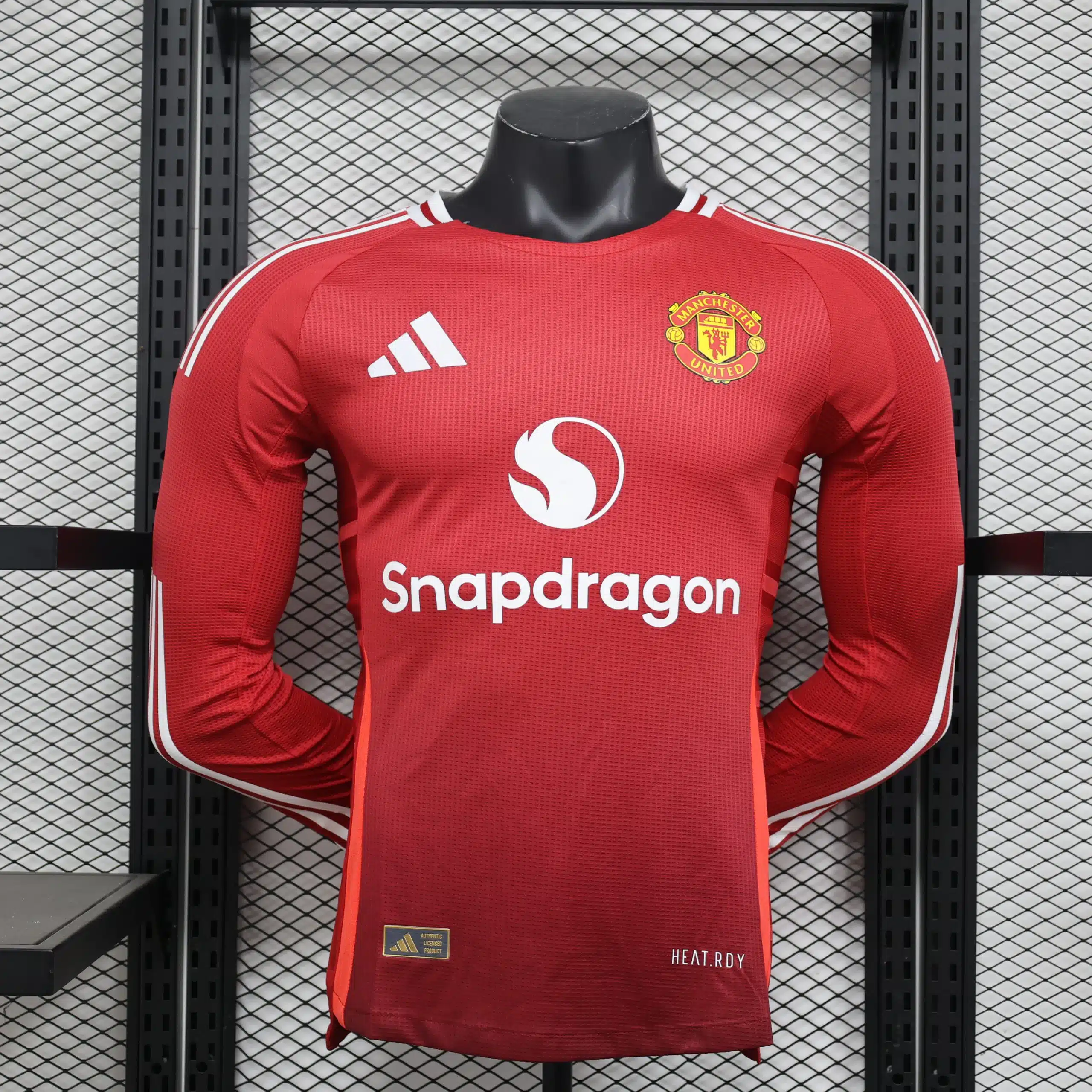 24-25 Manchester United Home Long Sleeve Player Jersey/24-25 曼联主场球员长袖