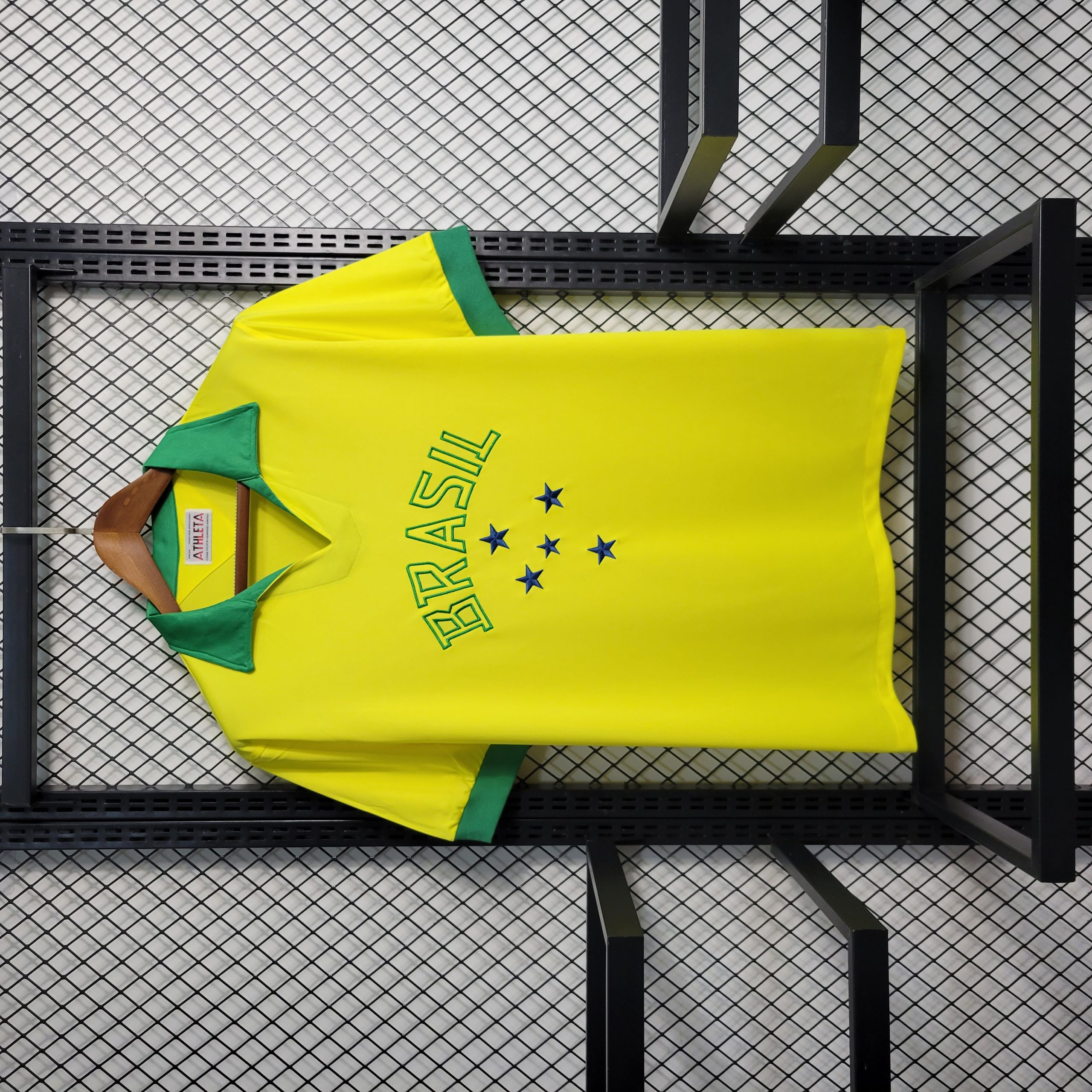 1958 Brazil Home Retro Jersey