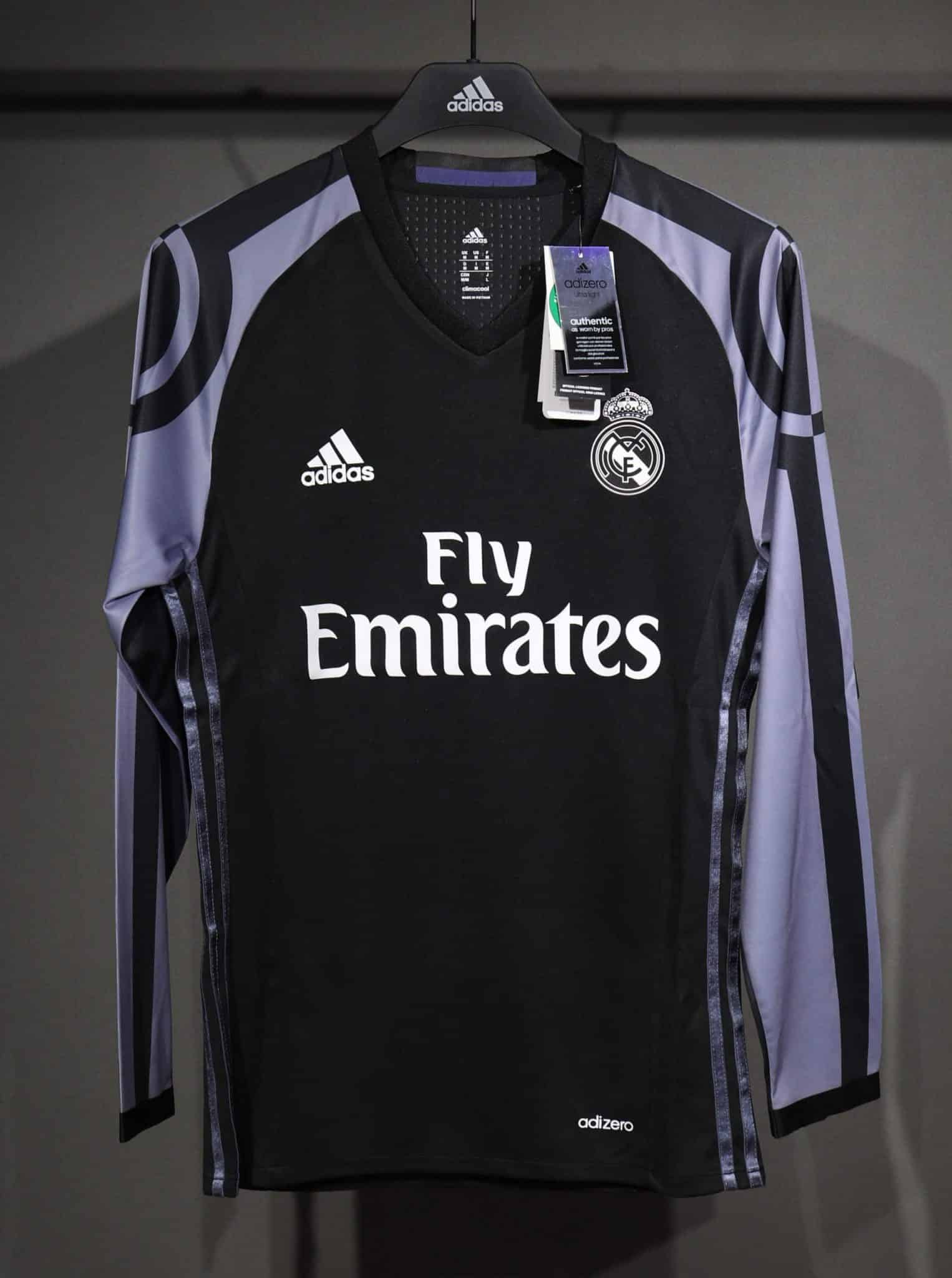 16-17 Real Madrid Third Player Long Sleeve Retro Jersey