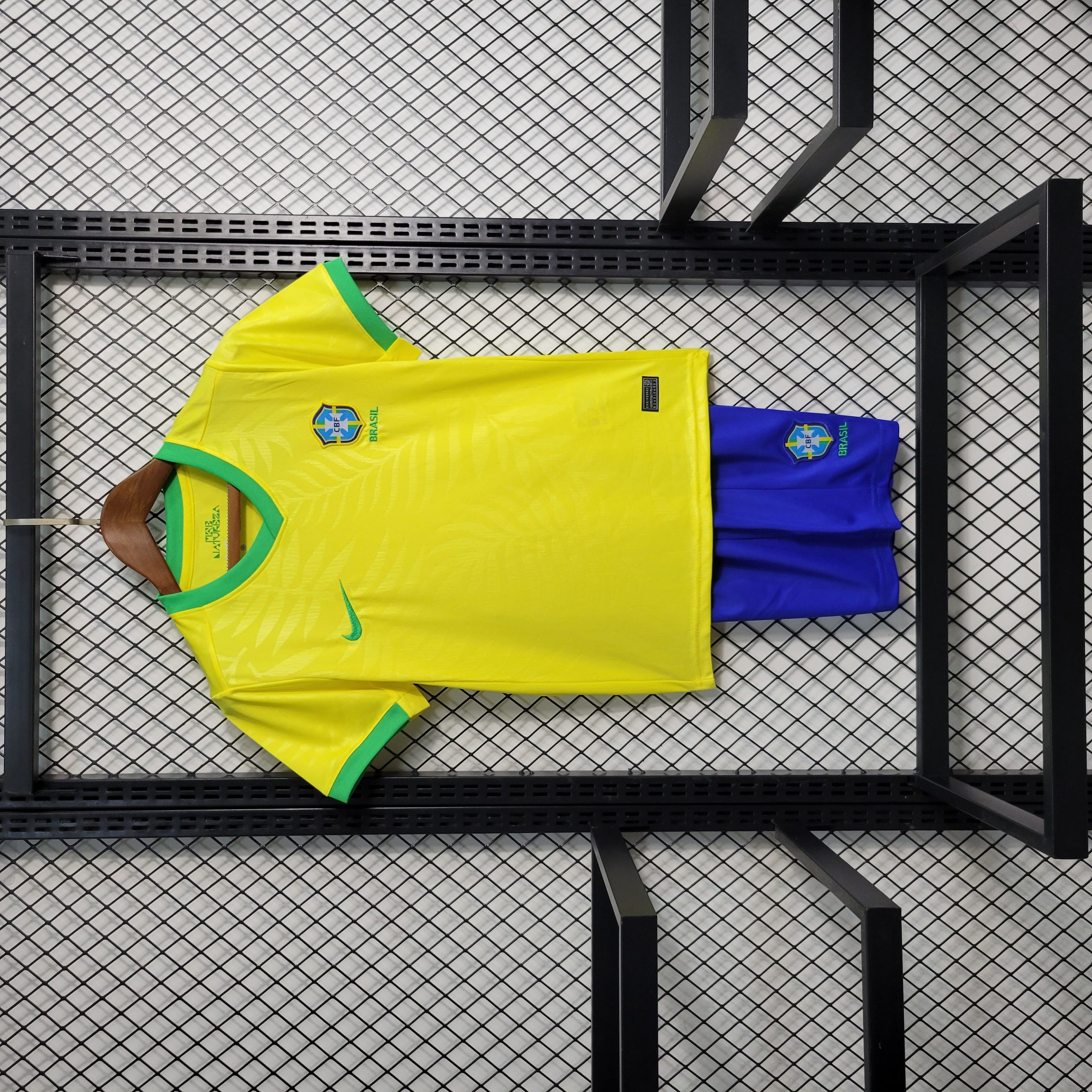 2023 Brazil Home Yellow Kids Kit