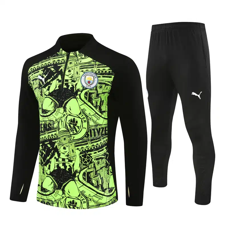 24-25 Manchester City Camouflage style Training Suit/24-25曼城半拉训练服
