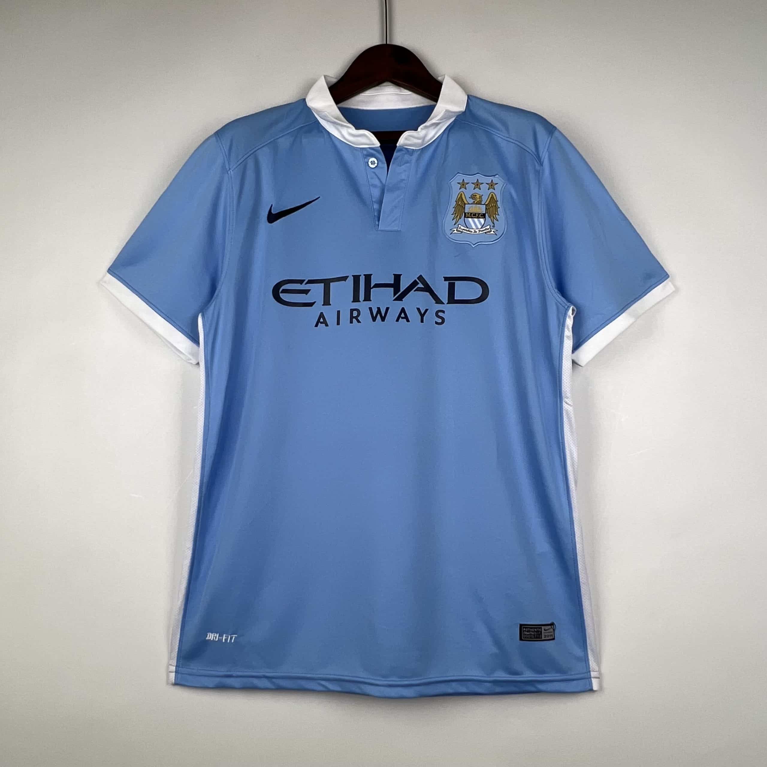 2015-16 Manchester City Home Retro Jersey