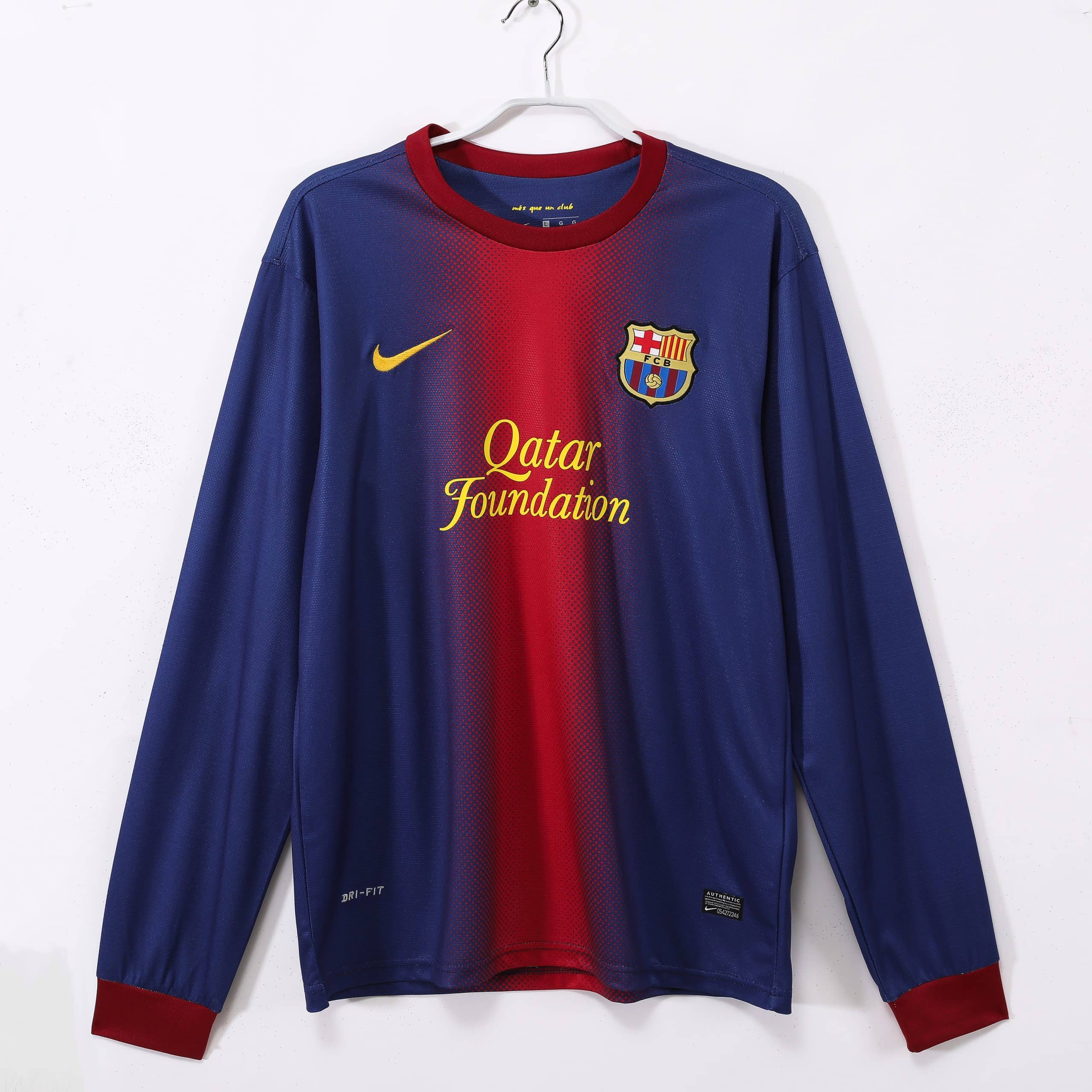 12-13 Barcelona Home Long Sleeve Retro Jersey