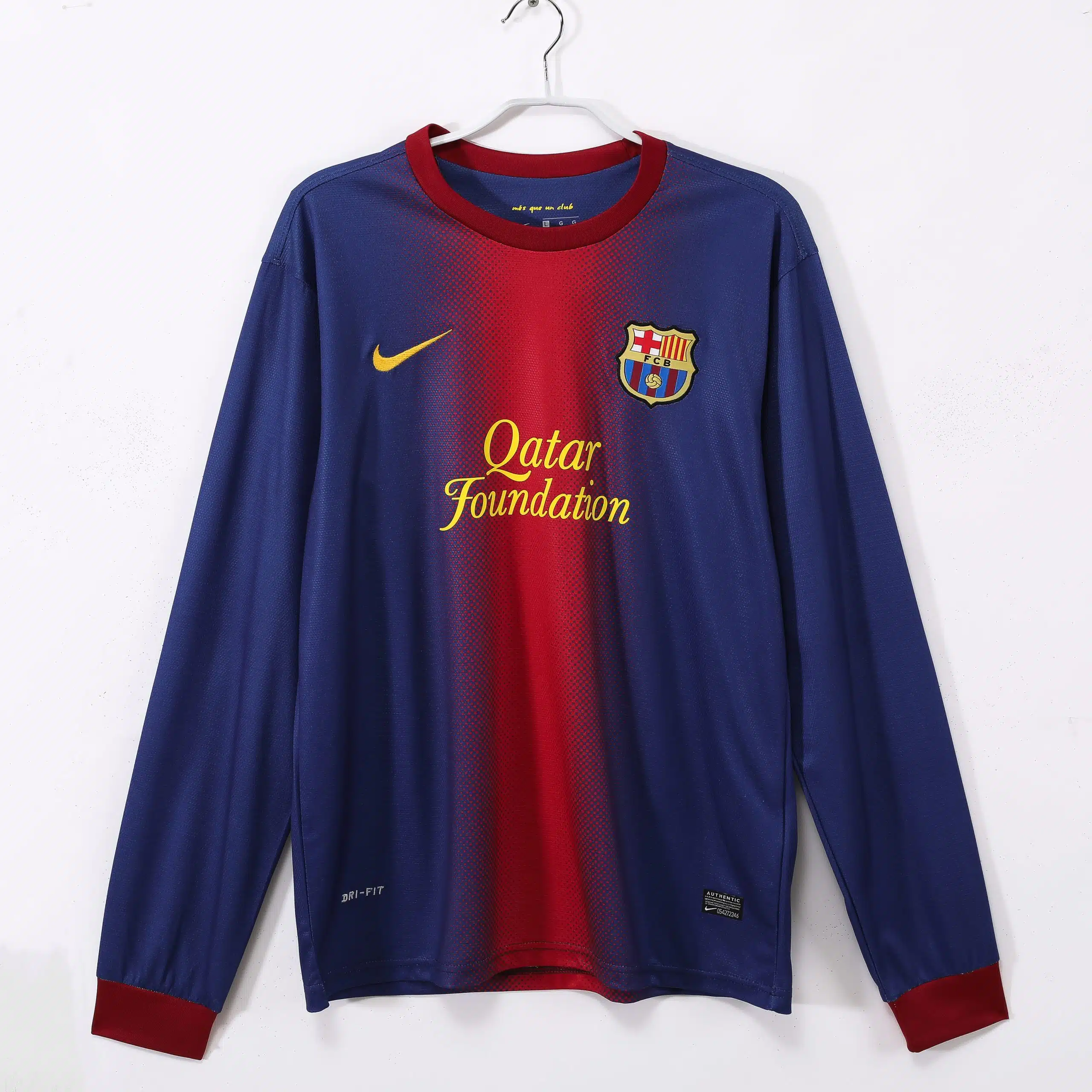 12-13 Barcelona Home  Long Sleeve Retro Jersey/12-13巴萨主场长袖