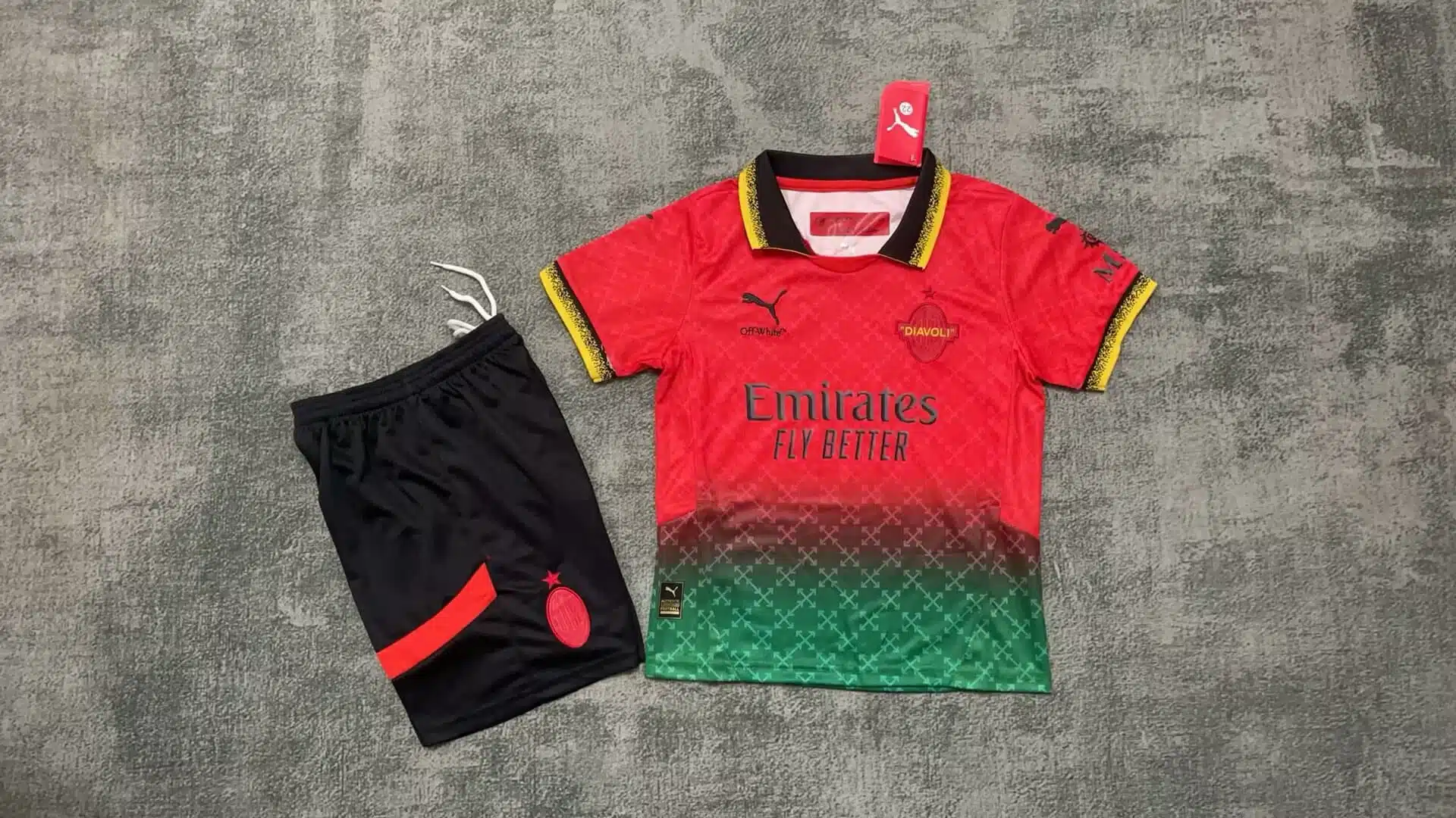 24-25 AC Milan Off White Kids Kit/24-25 AC米兰Off White童装