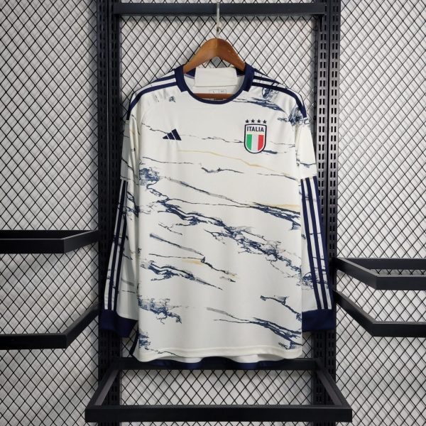 2023 Italy Away Long Sleeve Fans Jersey