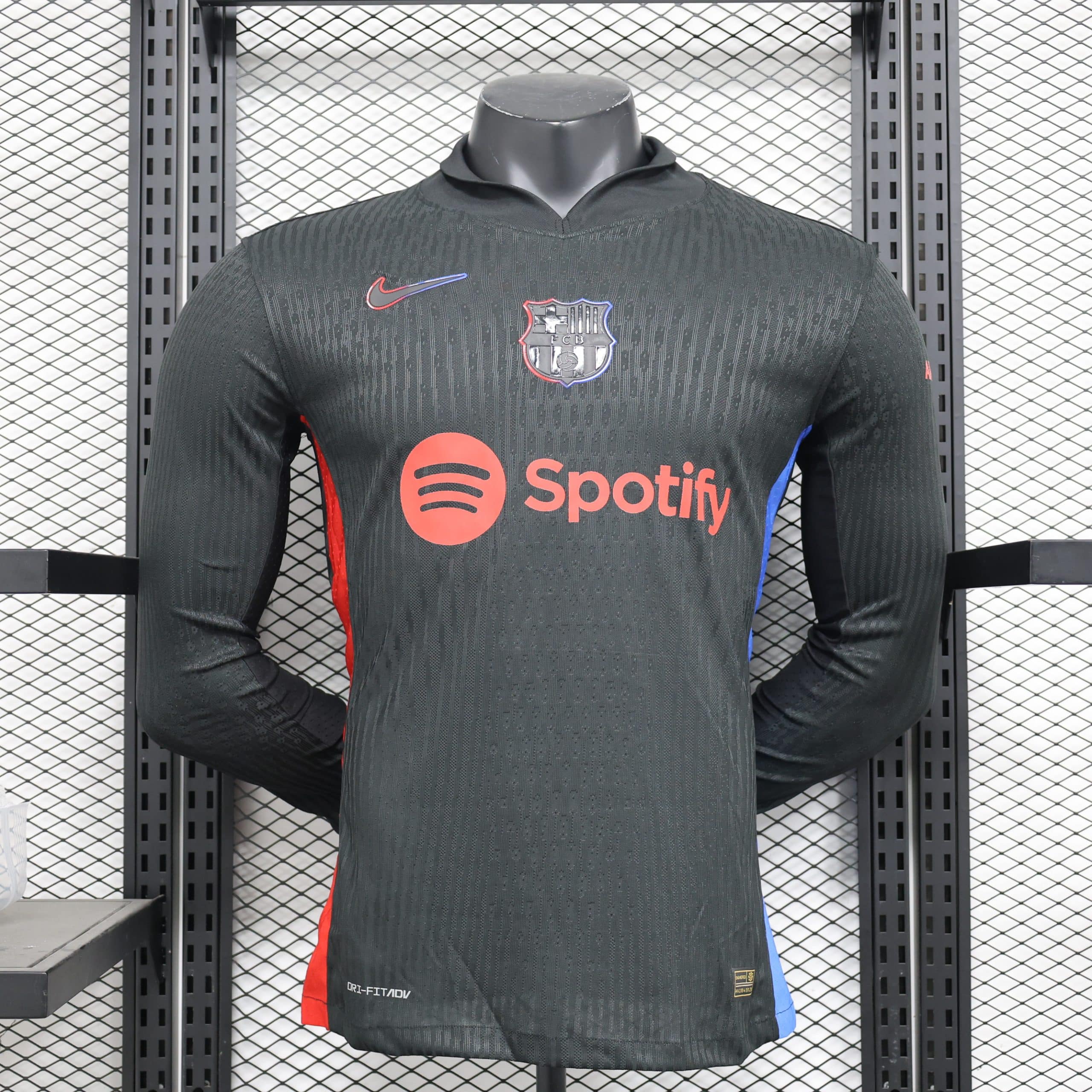 24-25  Barcelona Away player Long Sleeve Jersey/ 24-25 巴萨客场球员版长袖