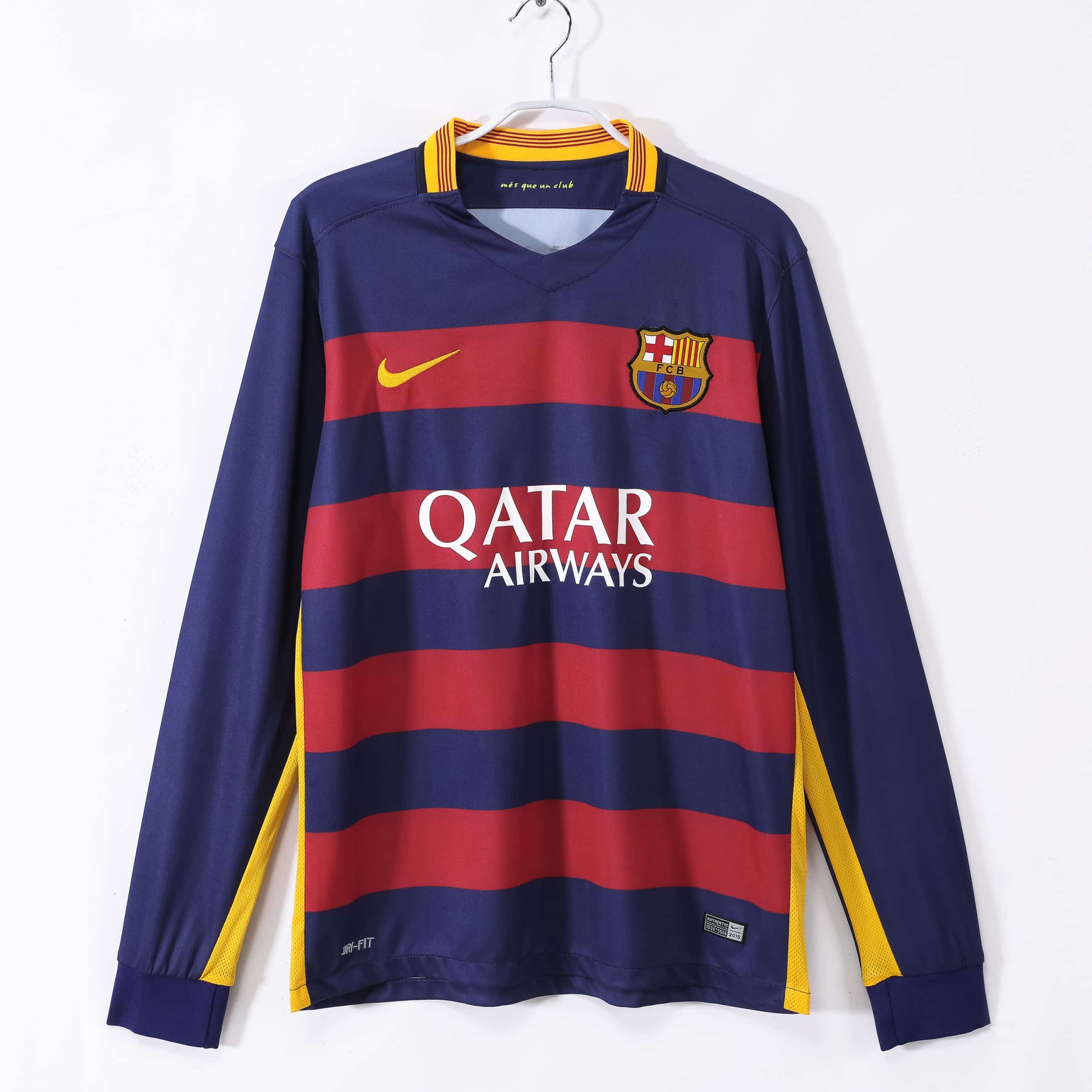 15-16 Barcelona Home Retro Long Sleeve Jersey
