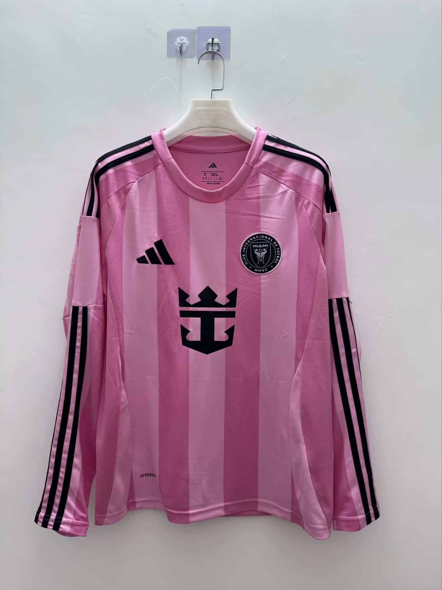 25-26 Miami Home Long Sleeve Fans Jersey/25-26迈阿密主场长袖，球迷版