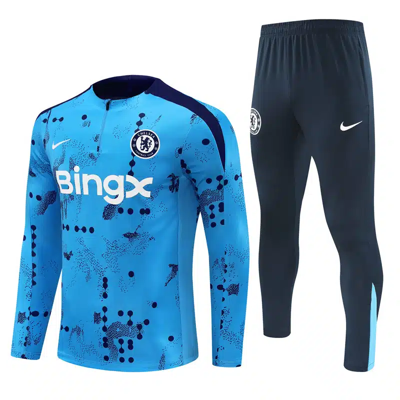 24-25 Chelsea Blue Training Suit/24-25切尔西半拉训练服