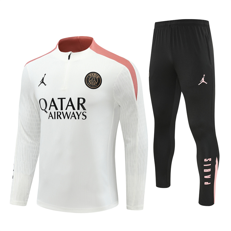 24-25 PSG White Player Training Suit/24-25PSG巴黎白色训练服，球员版