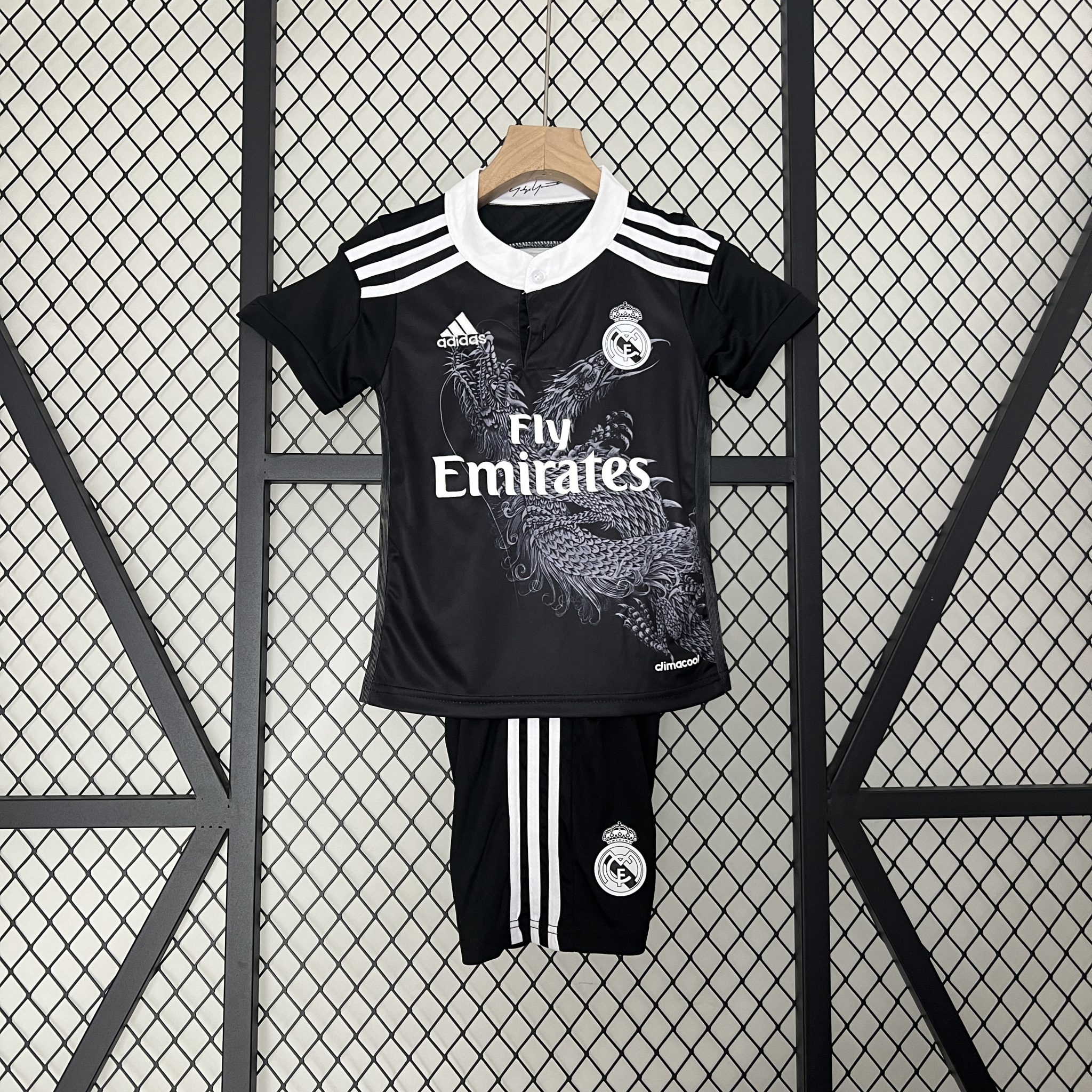 Retro 14-15 Real Madrid Third Kids Kit/14-15皇马第二客场童装