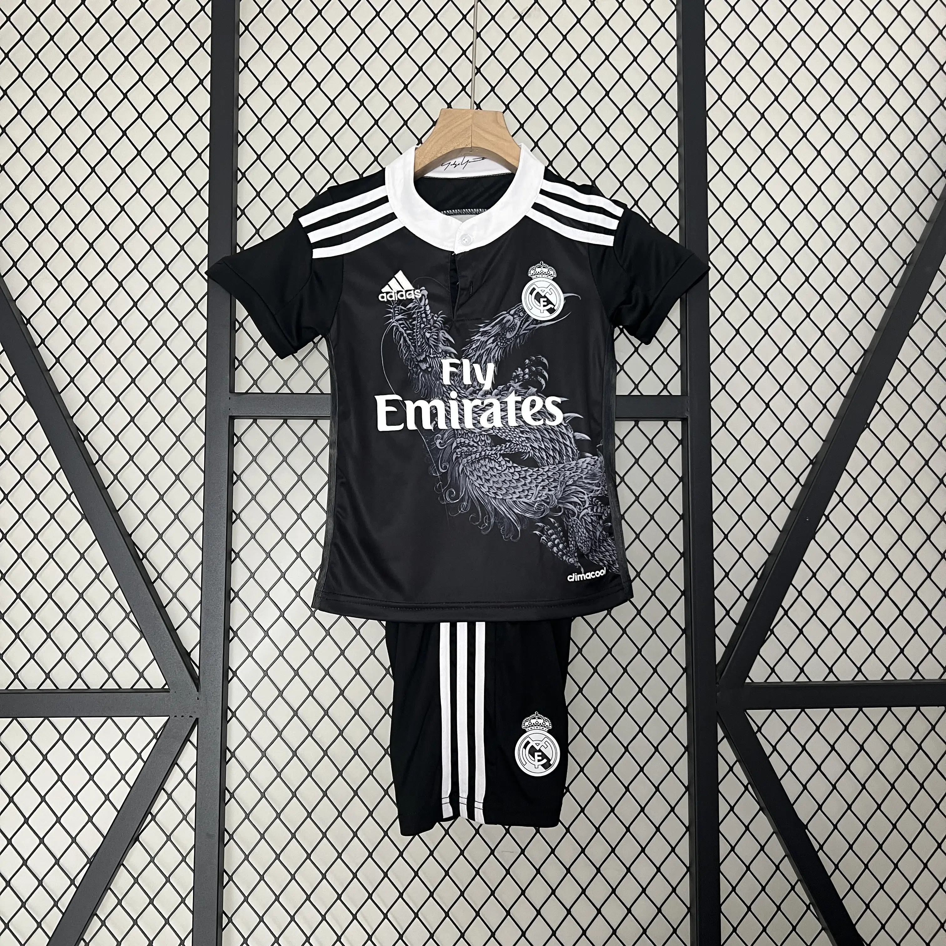 Retro 14-15 Real Madrid Third Kids Kit/14-15皇马第二客场童装