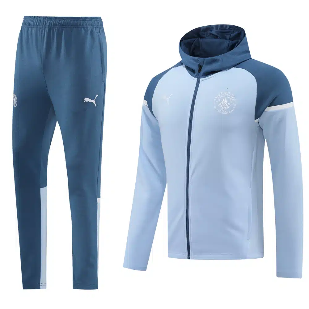 24-25 Manchester City Hooded Windbreaker Suit/24-25曼城套装