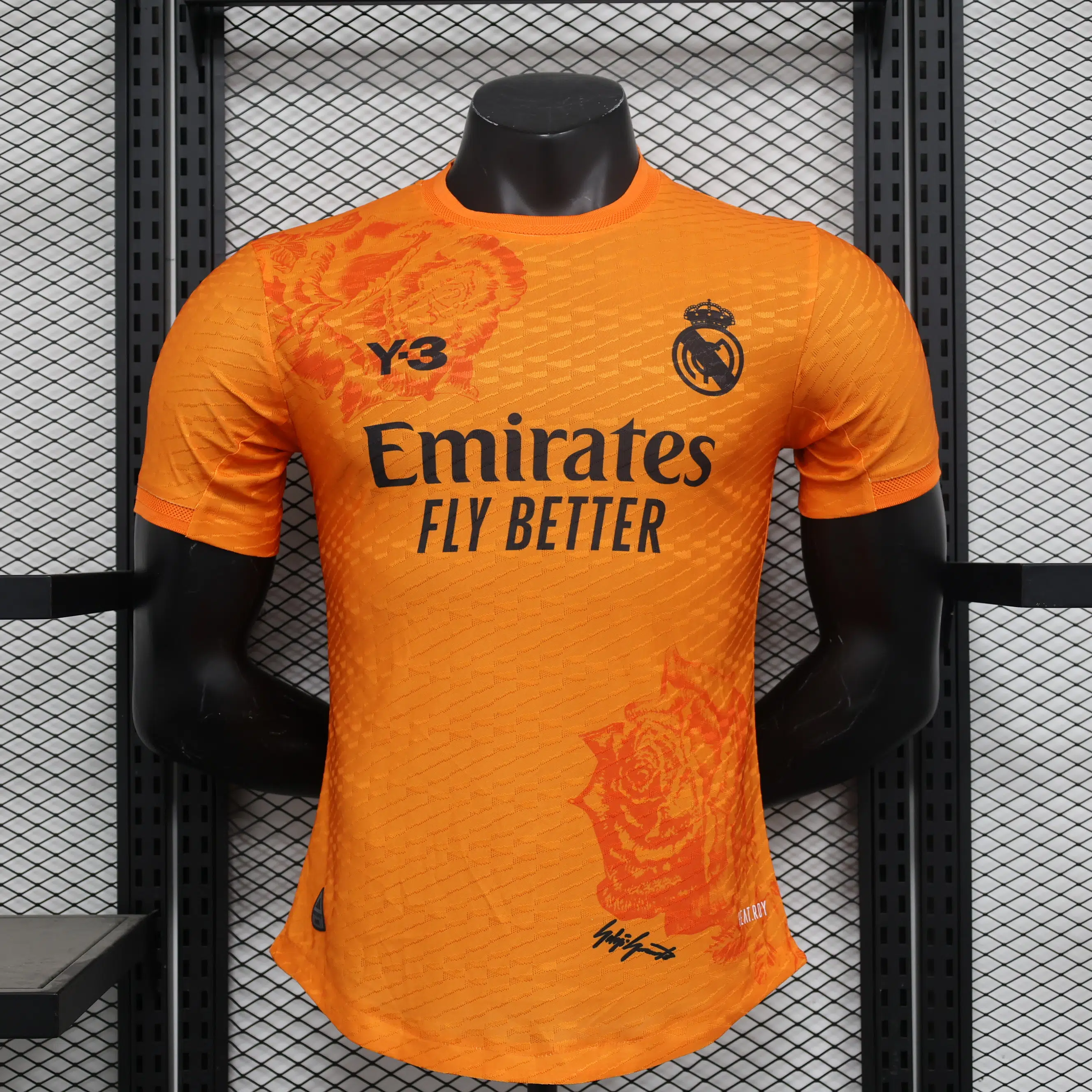24-25 Real Madrid Y3 Orange Player Jersey/24-25 皇马橙色Y3球员版