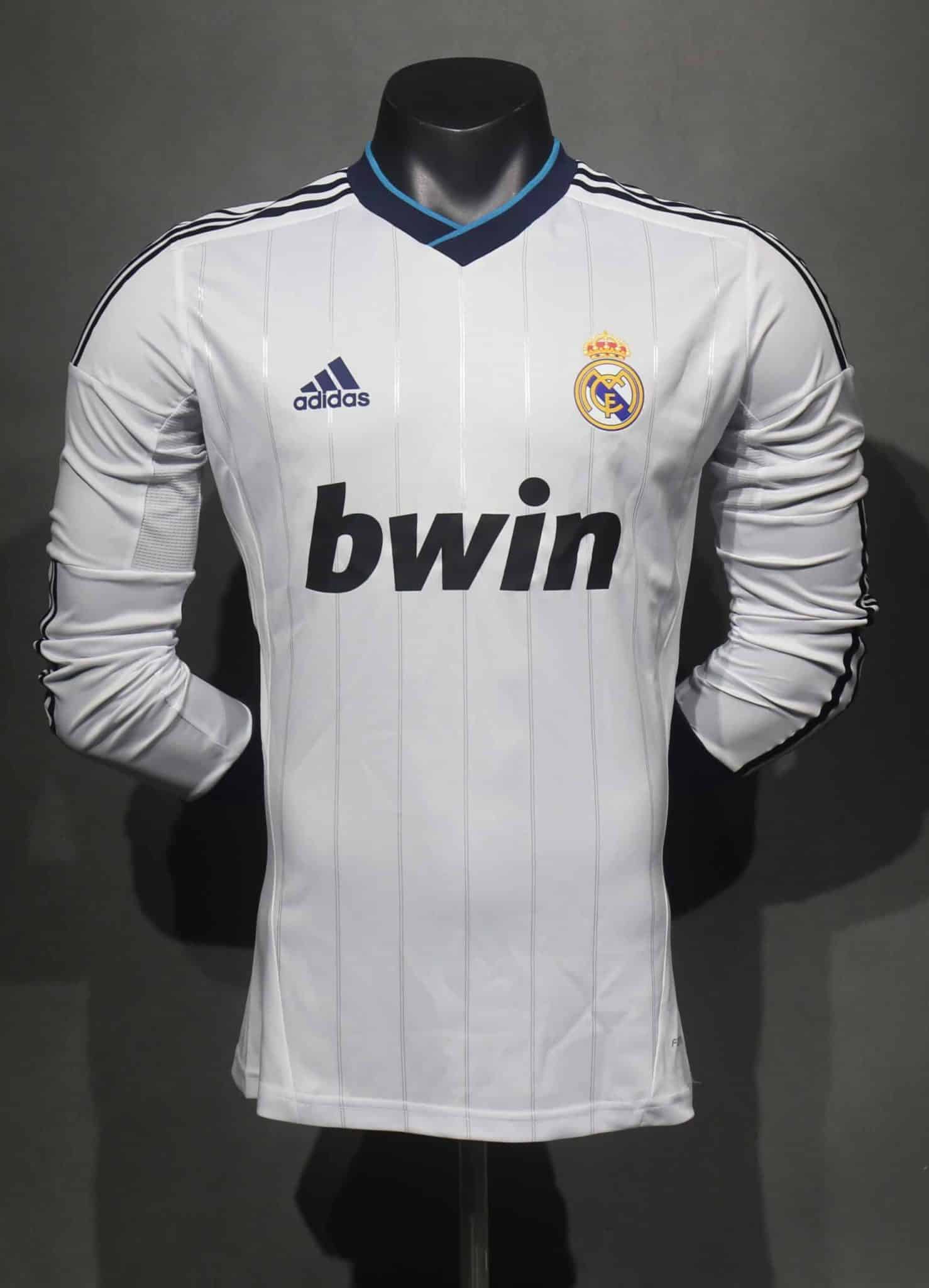 12-13 Real Madrid Home Retro Long Sleeve Player Jersey