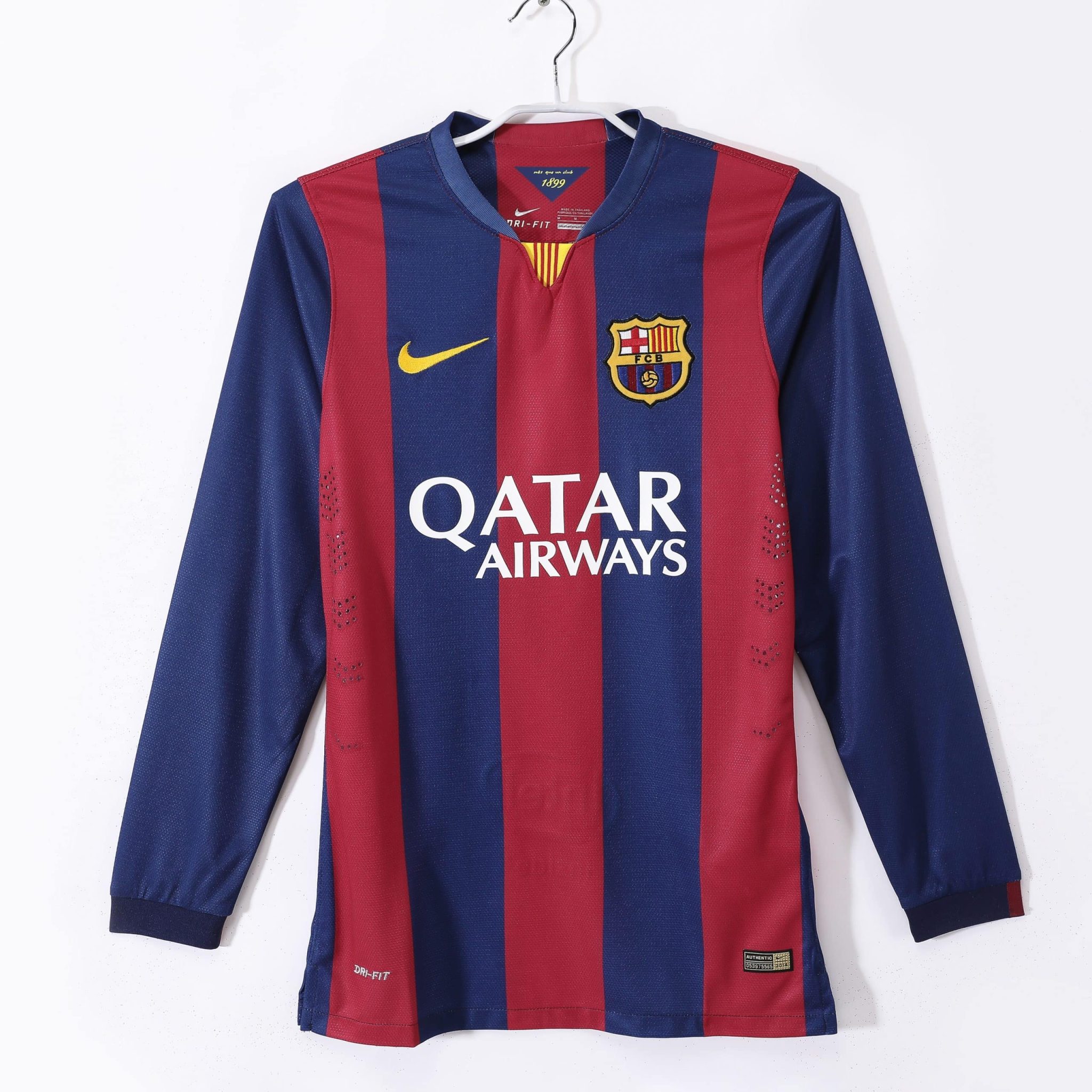 14-15 Barcelona Home Retro Long Sleeve Jersey