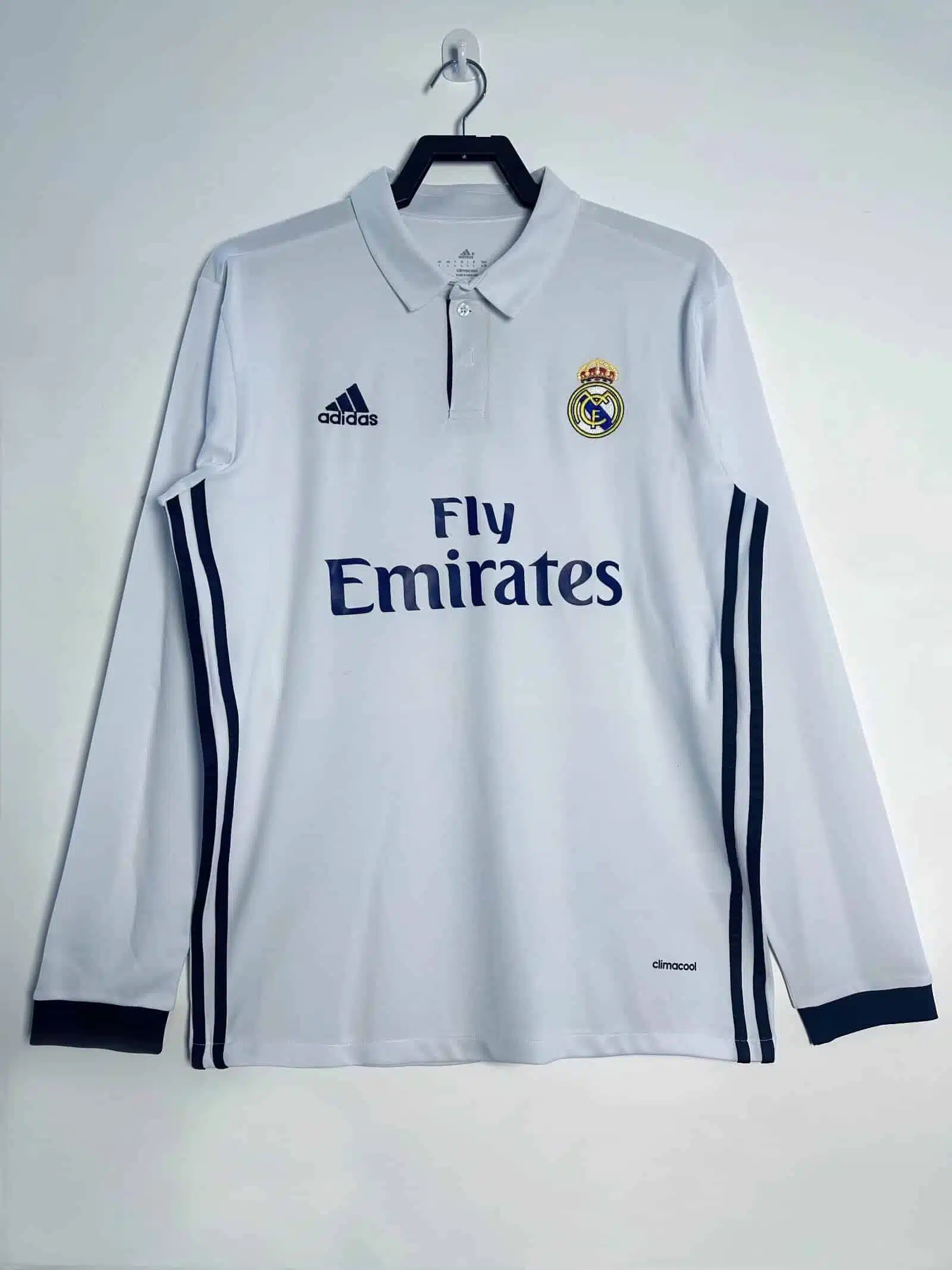 16-17 Real Madrid Home Long Sleeve Retro Jersey/16-17皇马主场长袖
