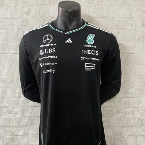 2025 F1 Mercedes Black Long Sleeve  /2025 F1梅赛德斯黑色长袖