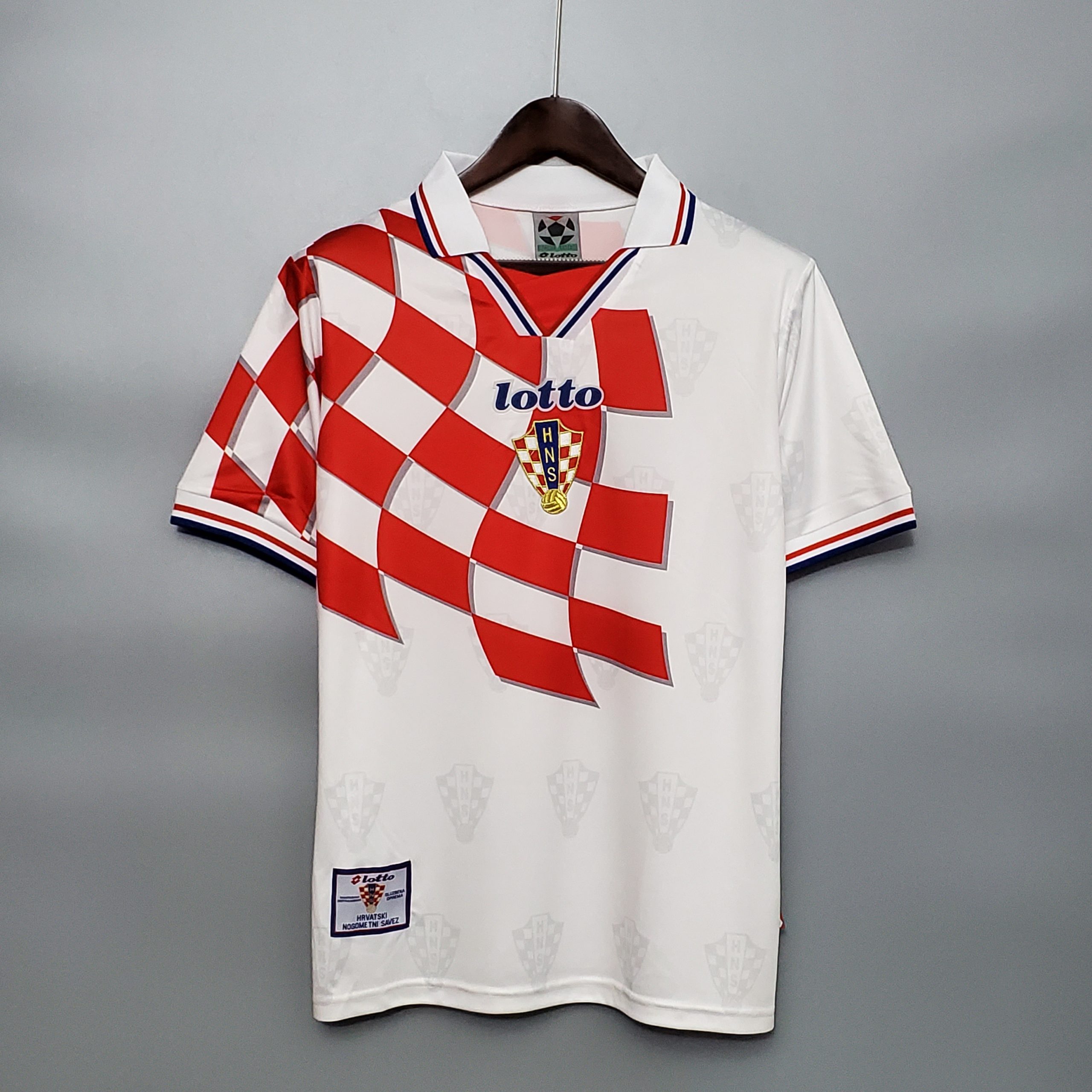 1998 Croatia Home White Retro Jersey