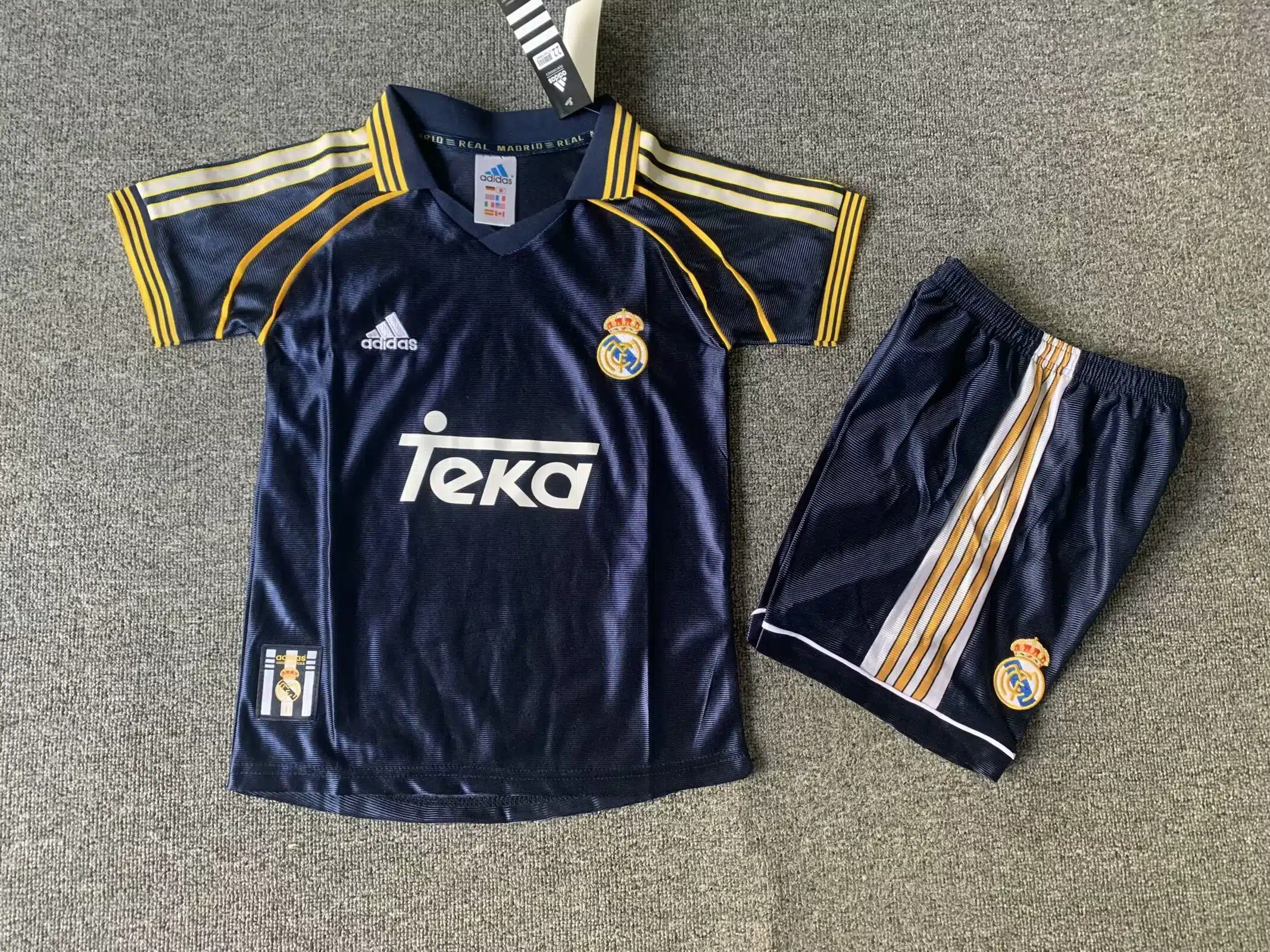 98-00 Real Madrid Away Kid Kit/98-00皇马客场童装