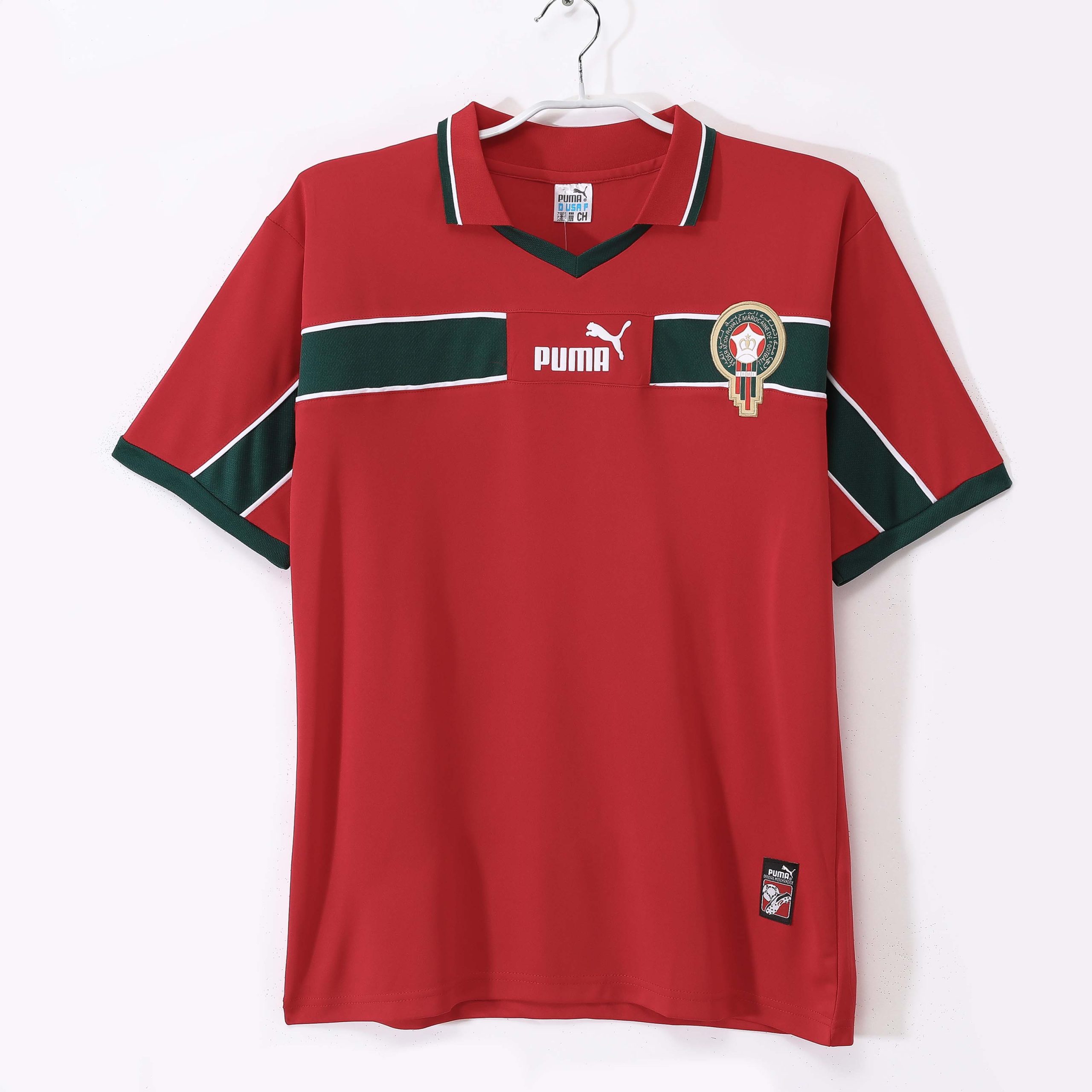 1998 Morocco Red Retro Jersey