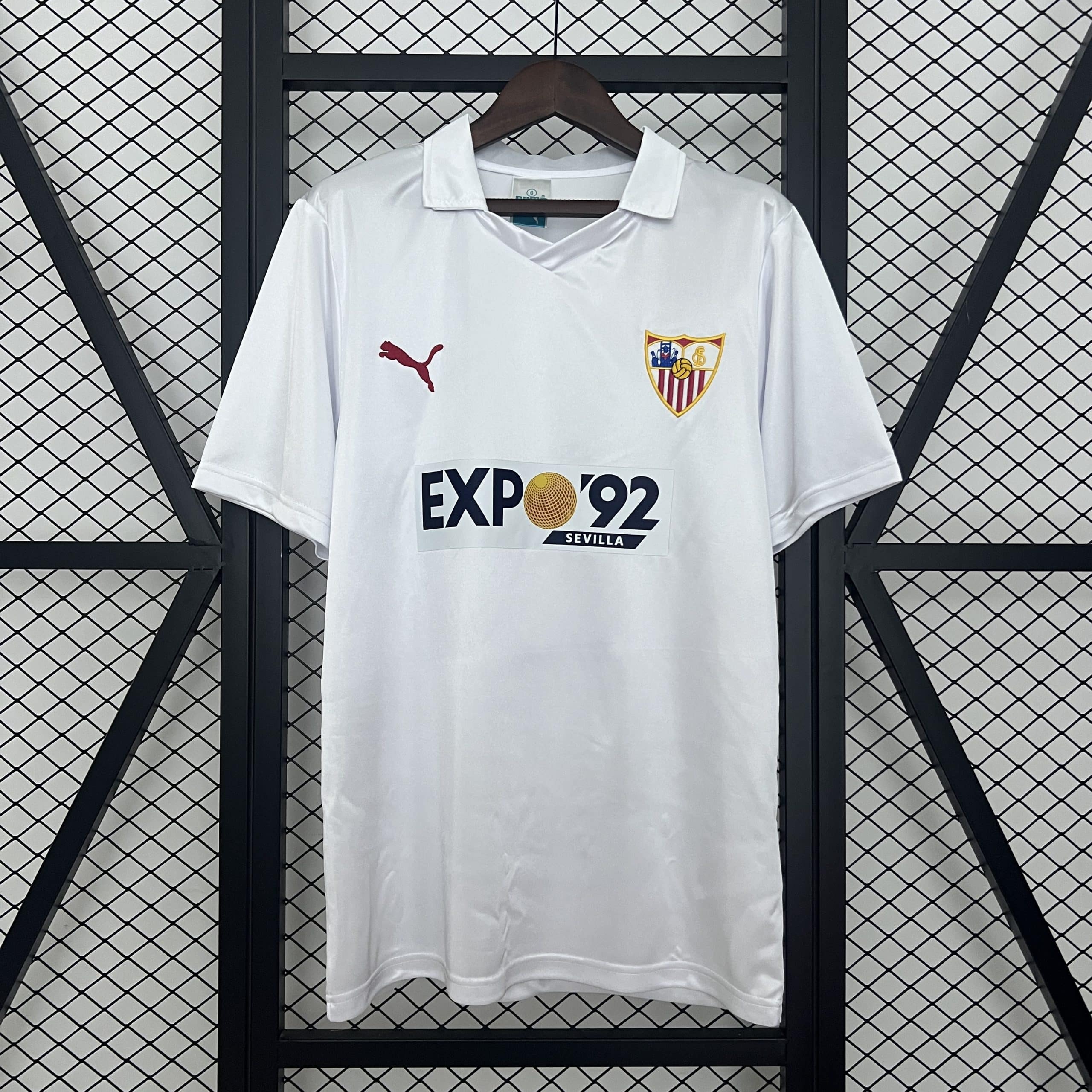 87-90 Sevilla  Retro Jersey/87-90 塞维利亚主场复古