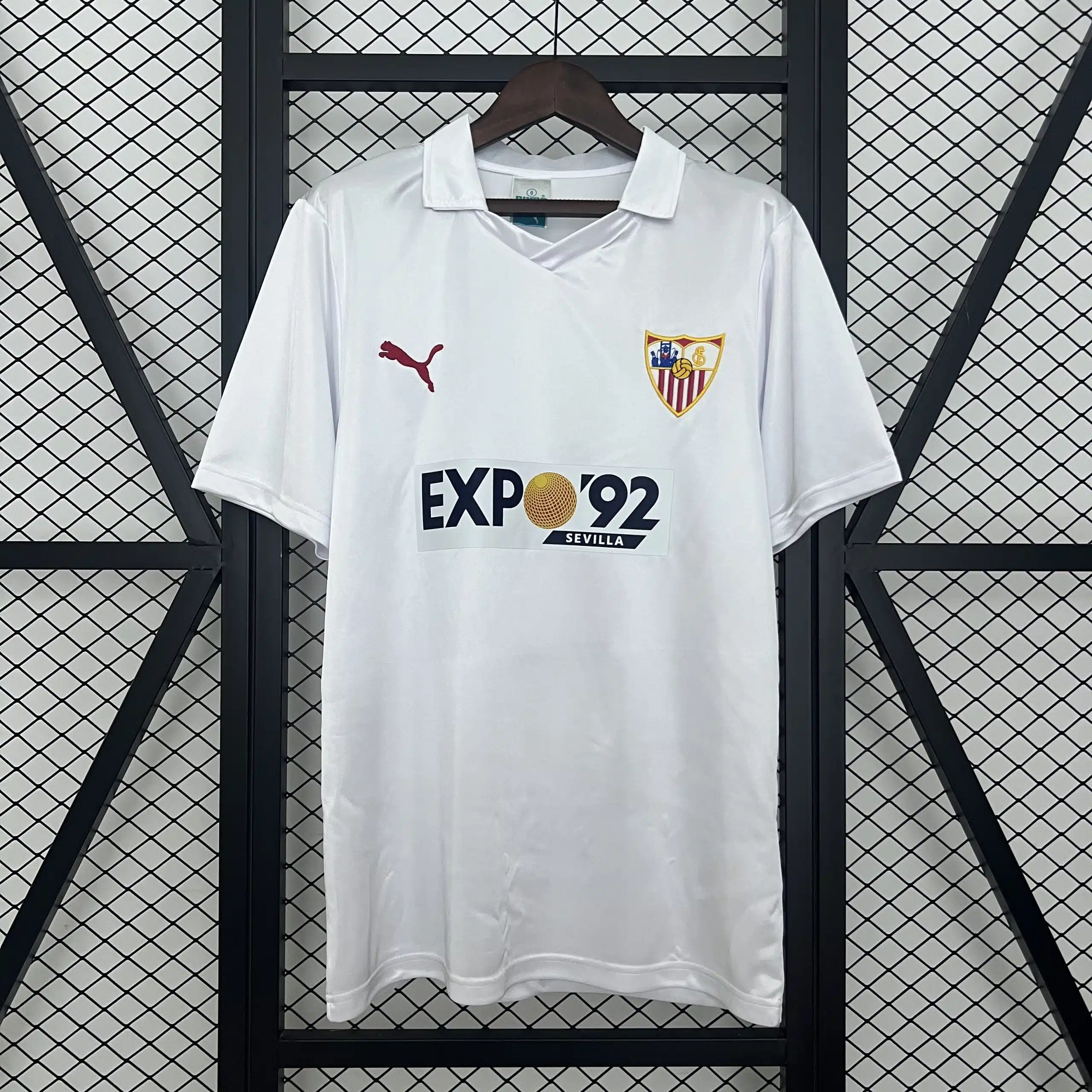 87-90 Sevilla  Retro Jersey/87-90 塞维利亚主场复古