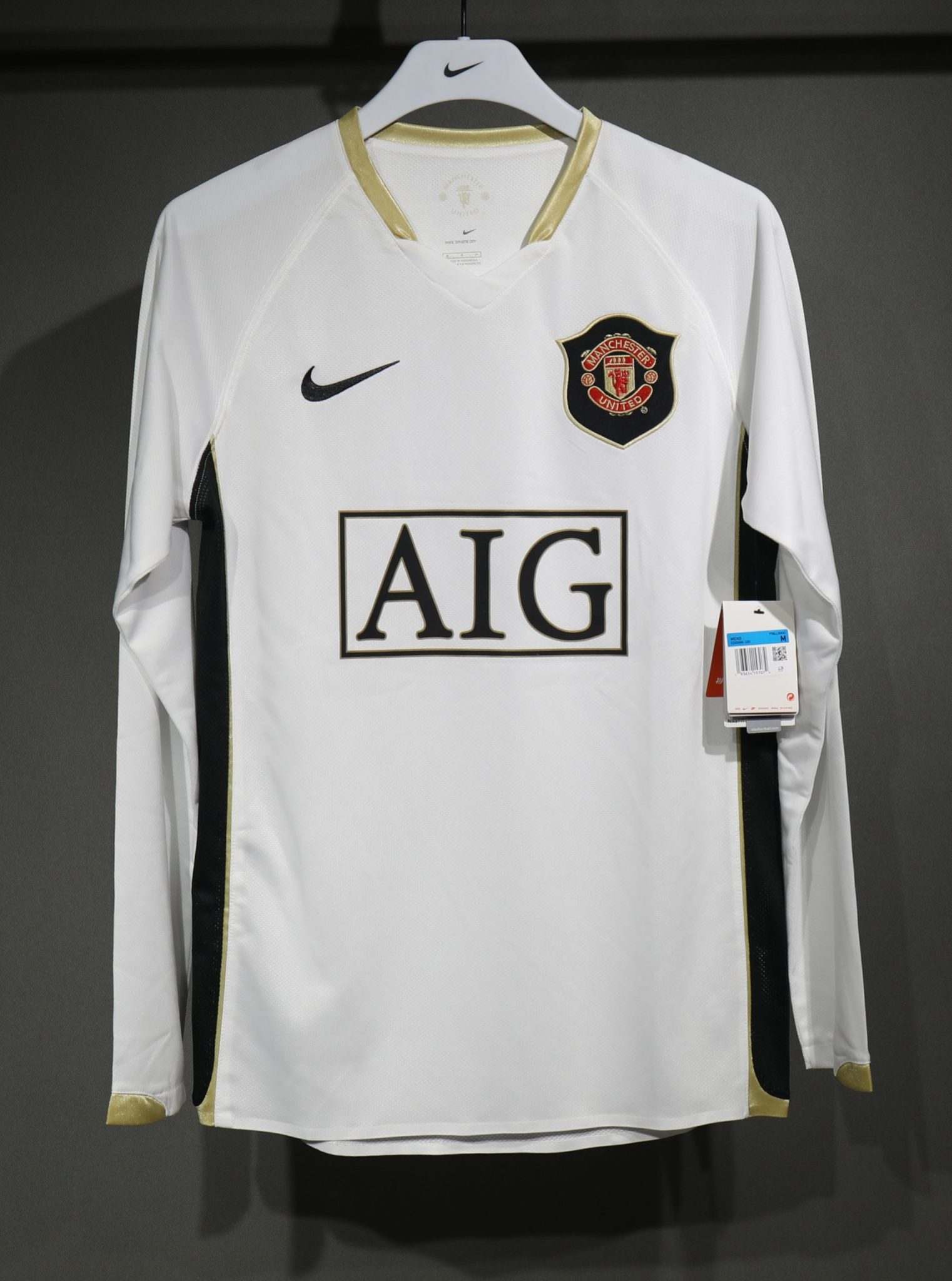 06-07 Manchester United Away Player Long Sleeve Retro Jersey