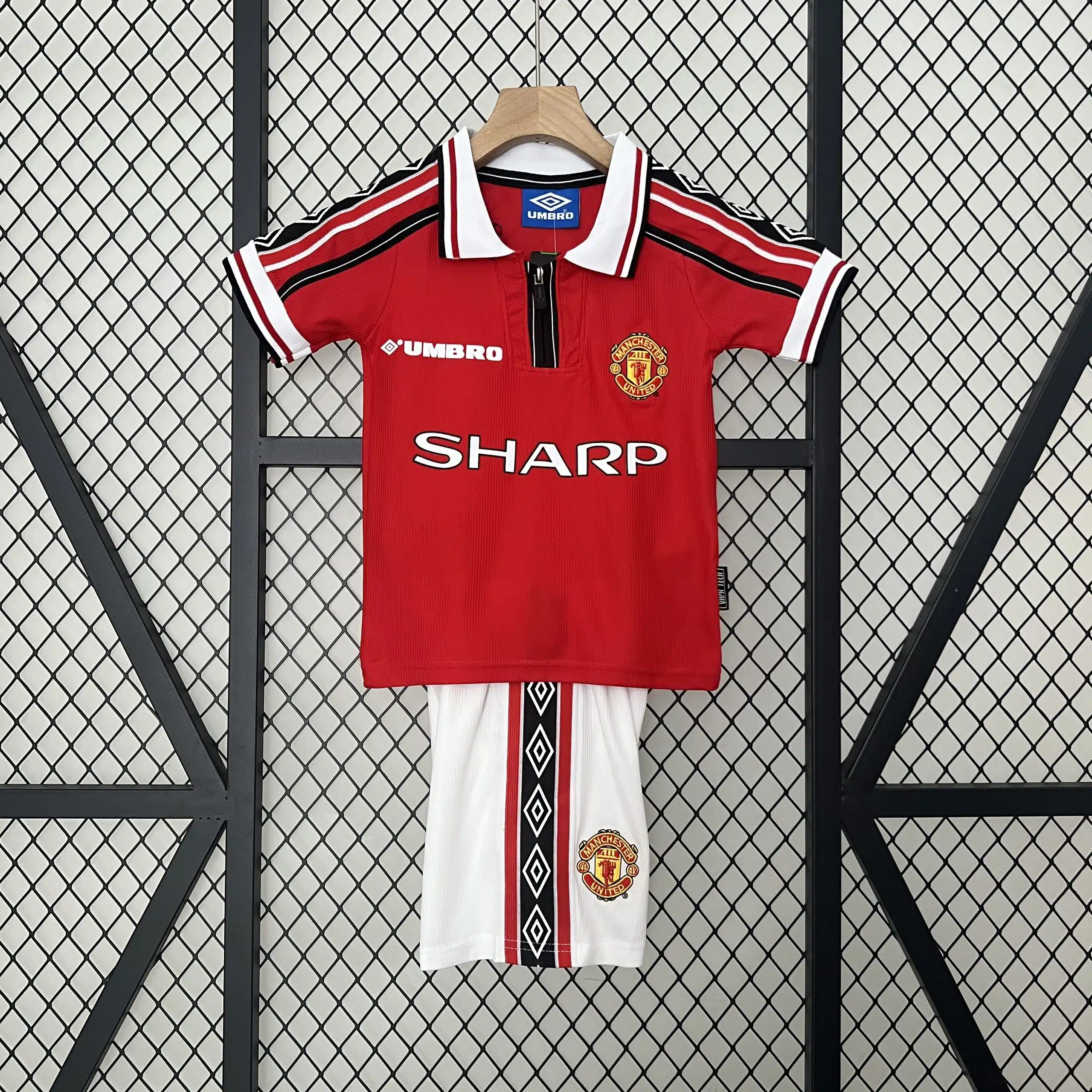 Retro 98-99 Manchester United  Home Kids Kit/ 98-99曼联主场童装