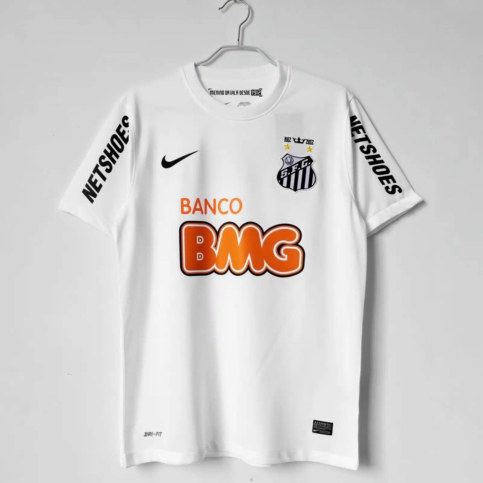 2013 Santos Home Retro Jersey/2013 桑托斯主场（无肩部广告款式）