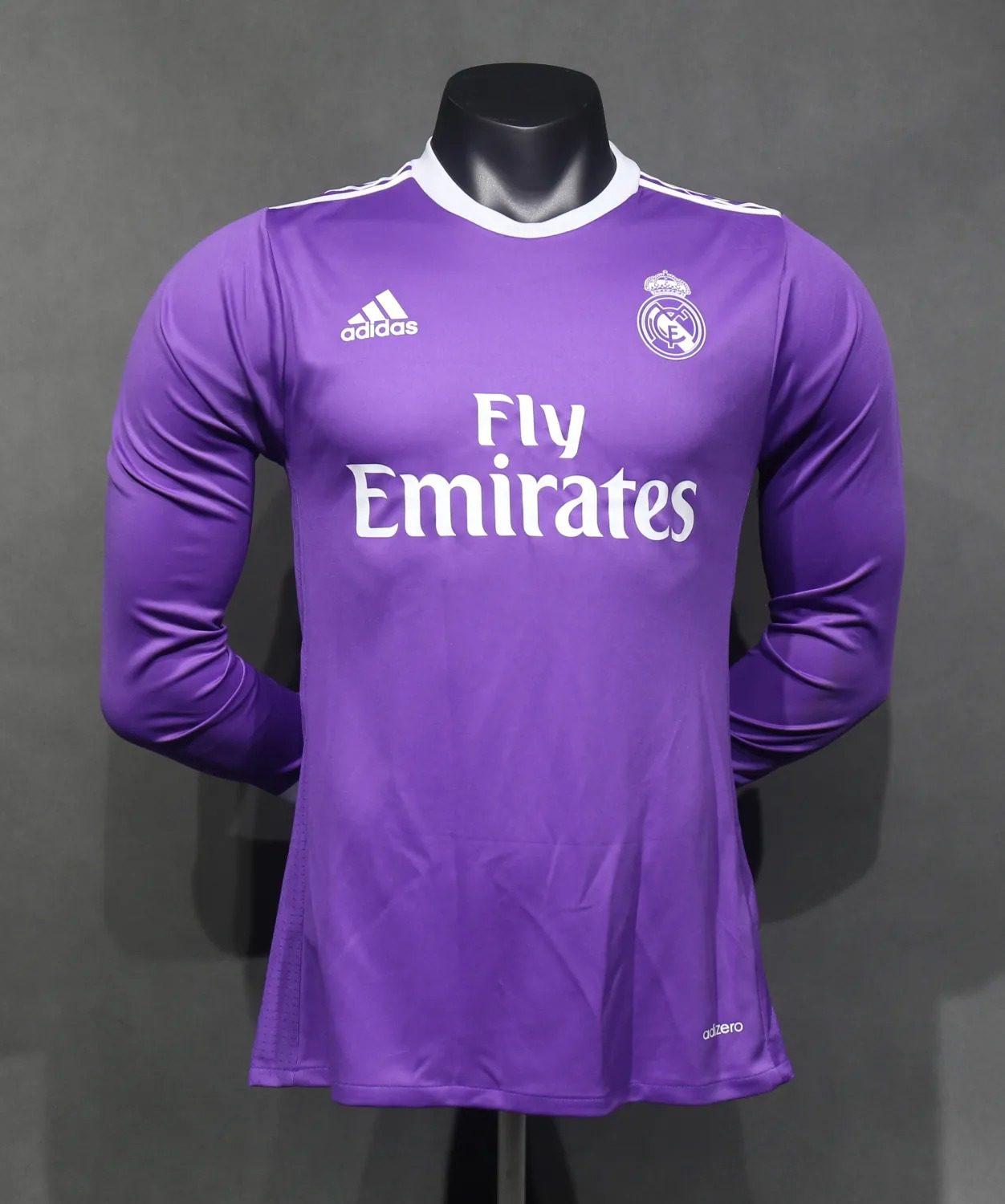 16-17 Real Madrid Away Retro Player Long Sleeve Jersey