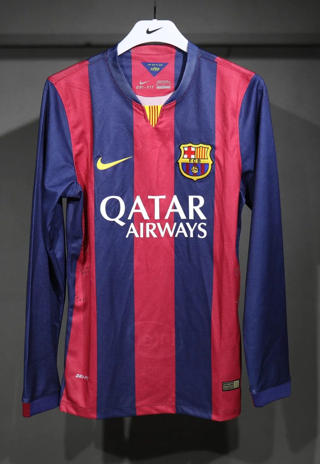 14-15 Barcelona Home Player Long Sleeve Retro Jersey
