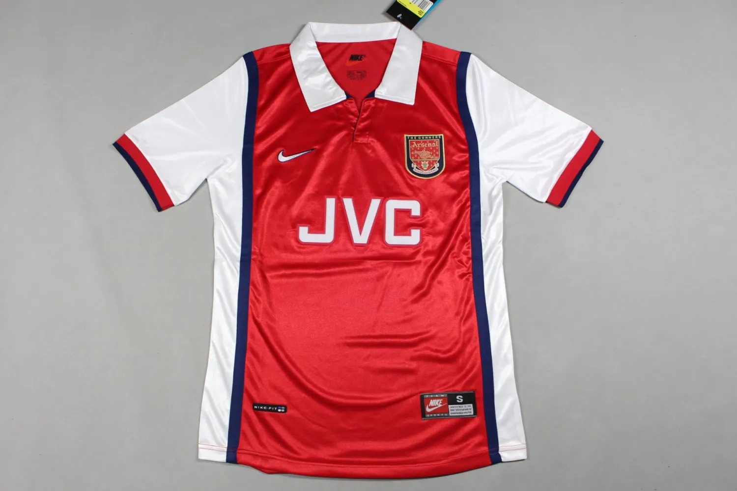 1998 Arsenal Red Retro Short sleeve Jersey