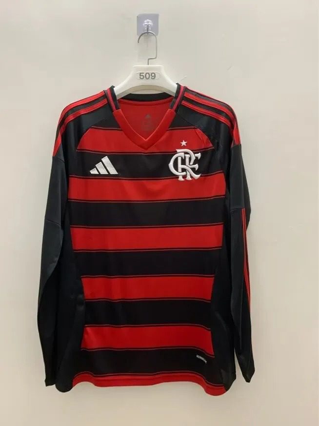 25-26 Flamengo Home Long Sleeve Fans Jersey